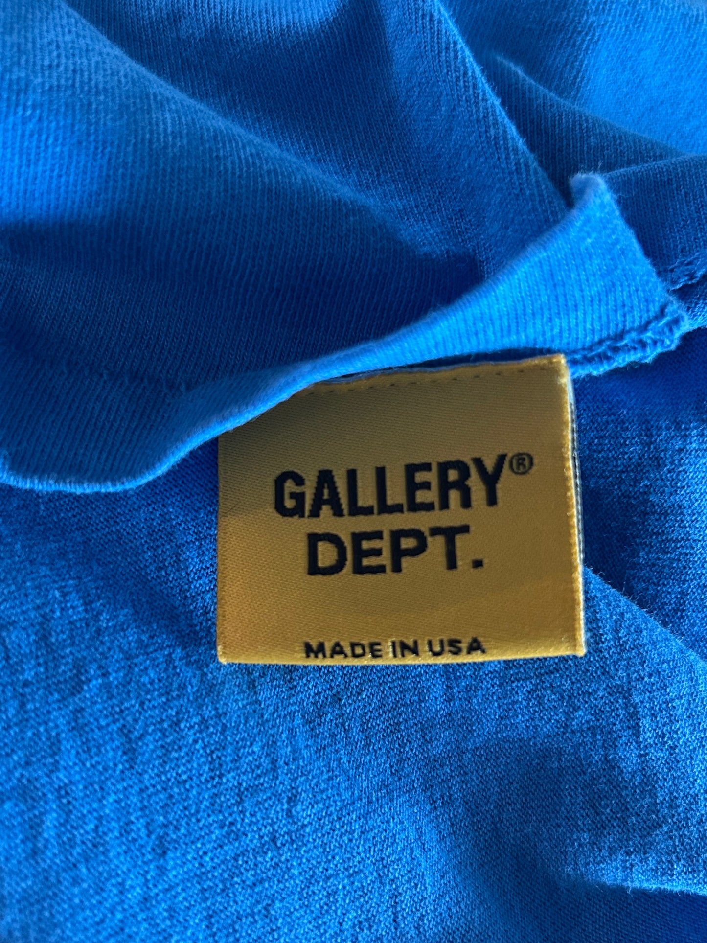 Gallery Dept Blue & Black Dept Logo T-Shirt