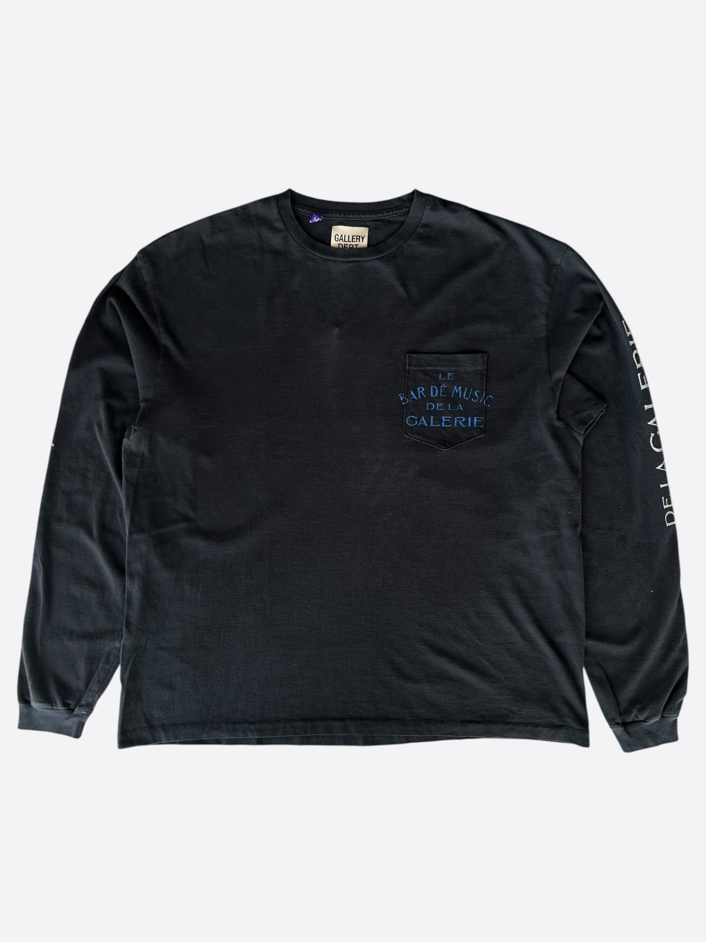 Gallery Dept Black & Blue Music Bar Longsleeve T-Shirt