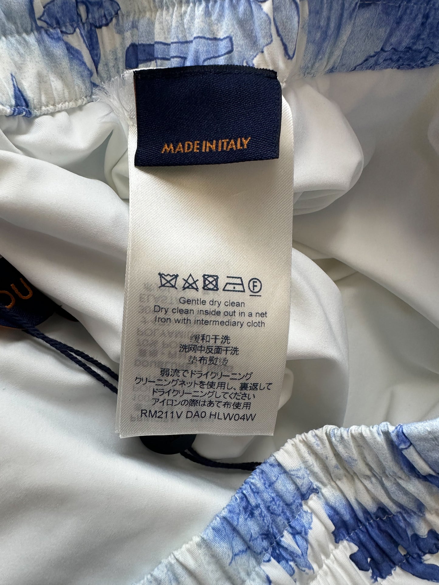 Louis Vuitton Blue Watercolor Monogram Swimshorts