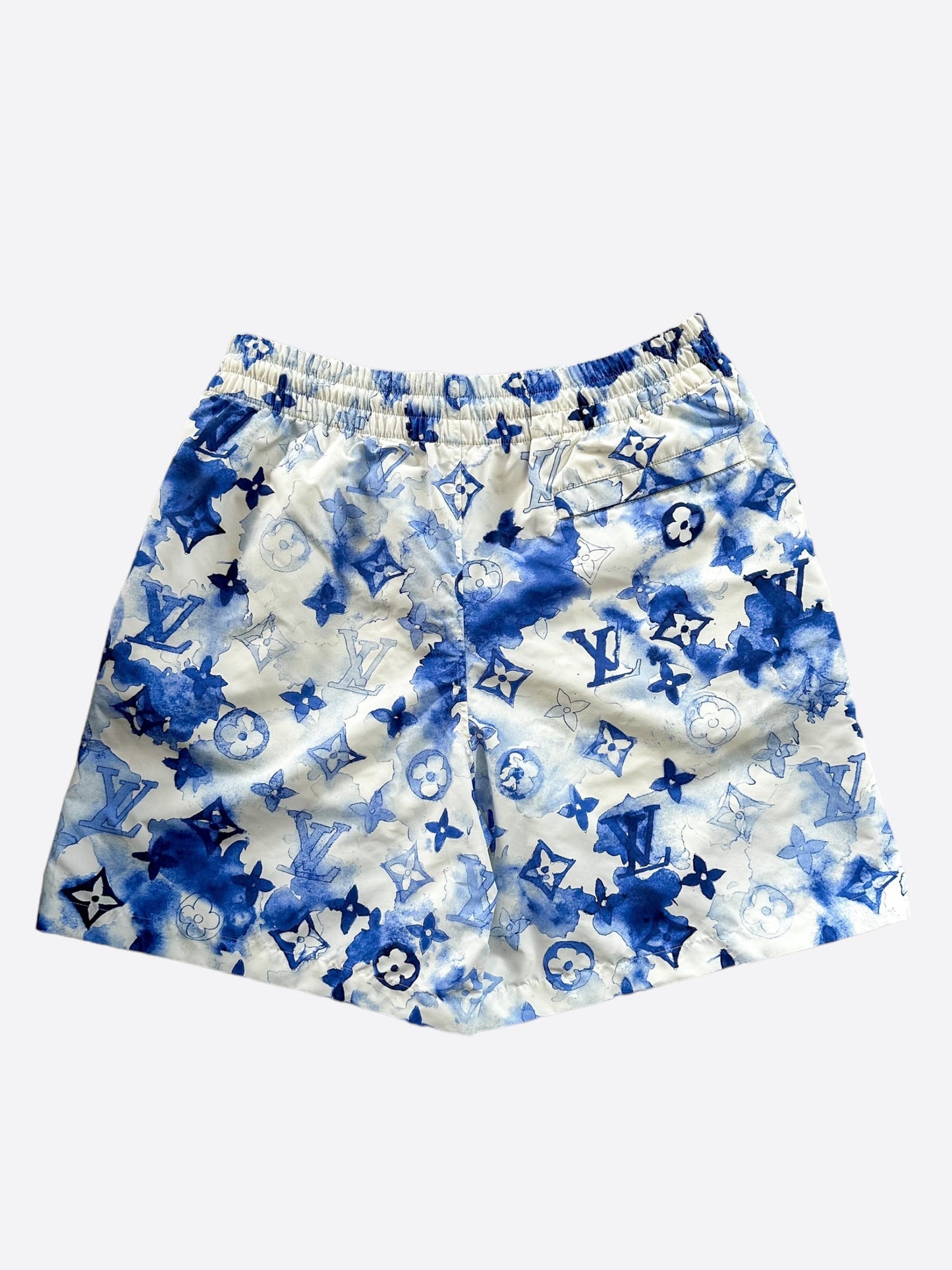 Louis Vuitton Blue Watercolor Monogram Swimshorts