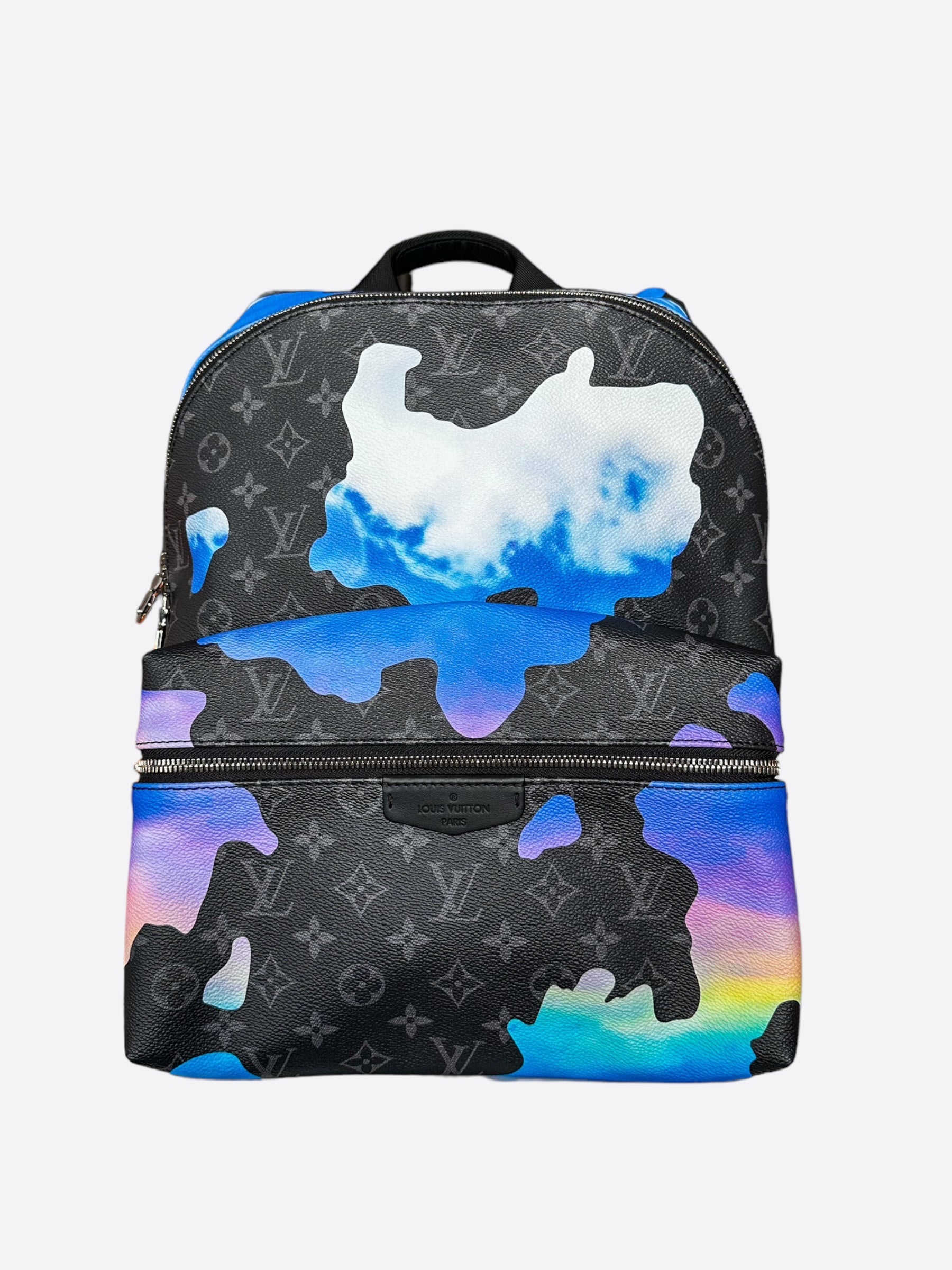 Louis Vuitton Blue Monogram Eclipse Online Exclusive Discovery Backpac
