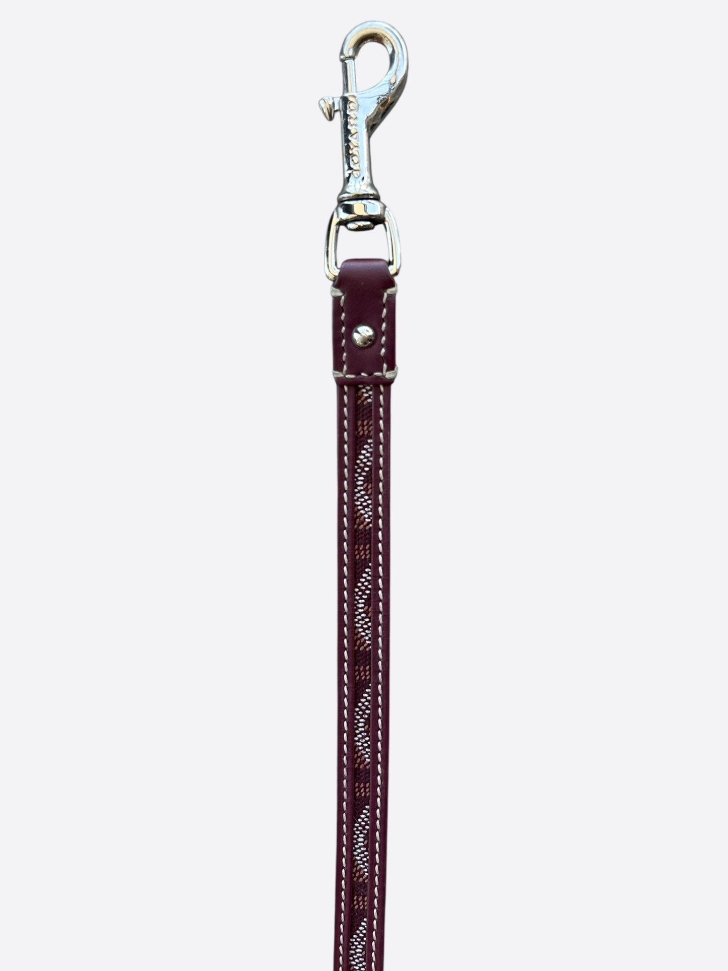 Goyard Burgundy Edmond Dog Leash