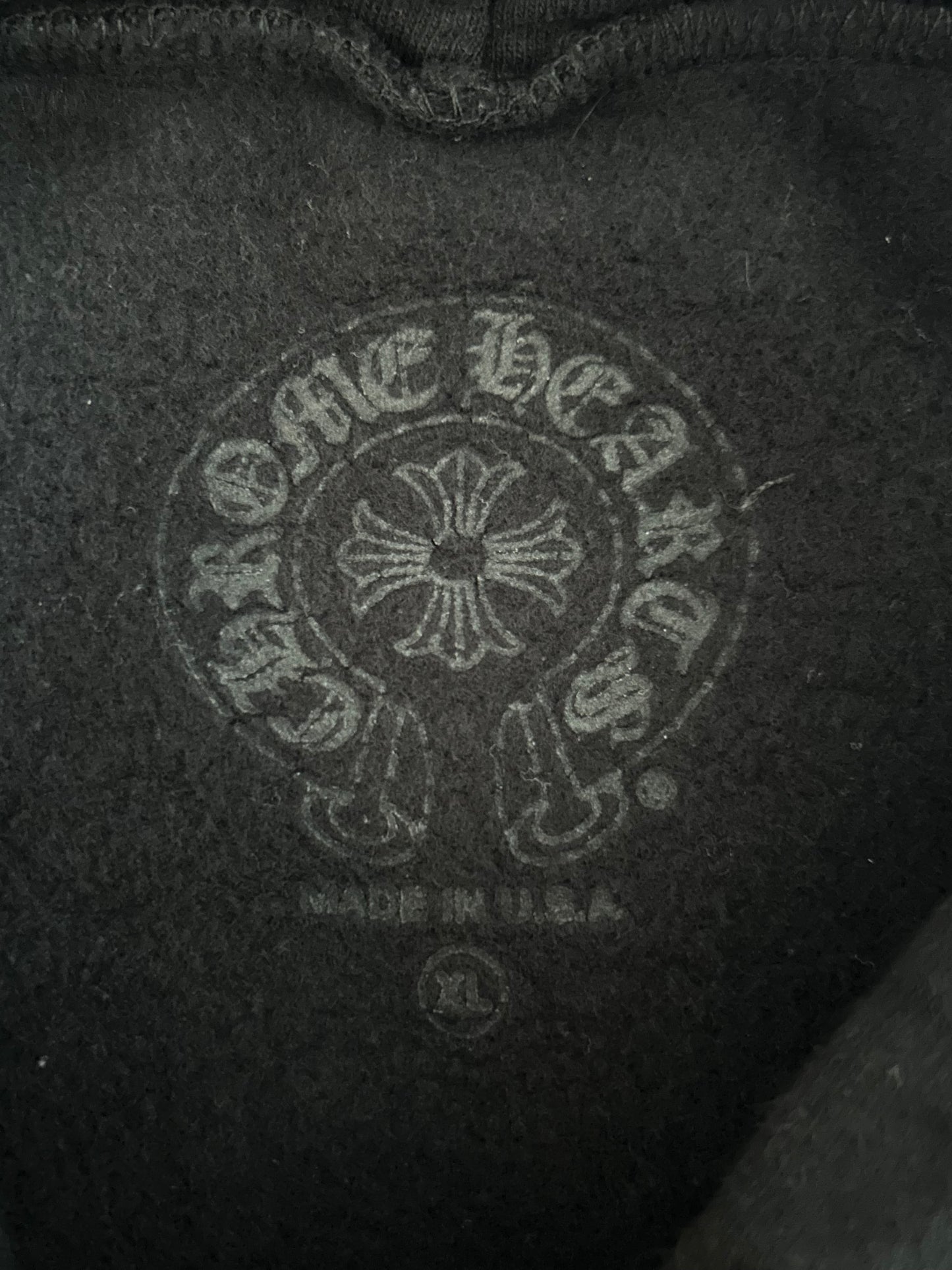 Chrome Hearts Deadly Doll Black & White Logo Hoodie
