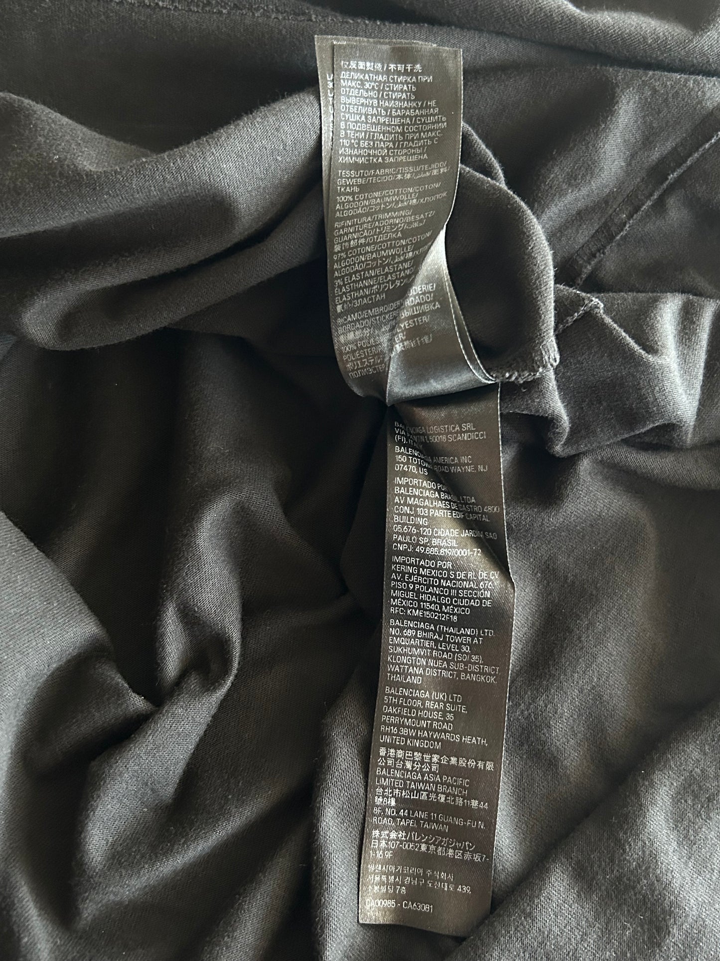 Balenciaga Black & White Logo Shirt