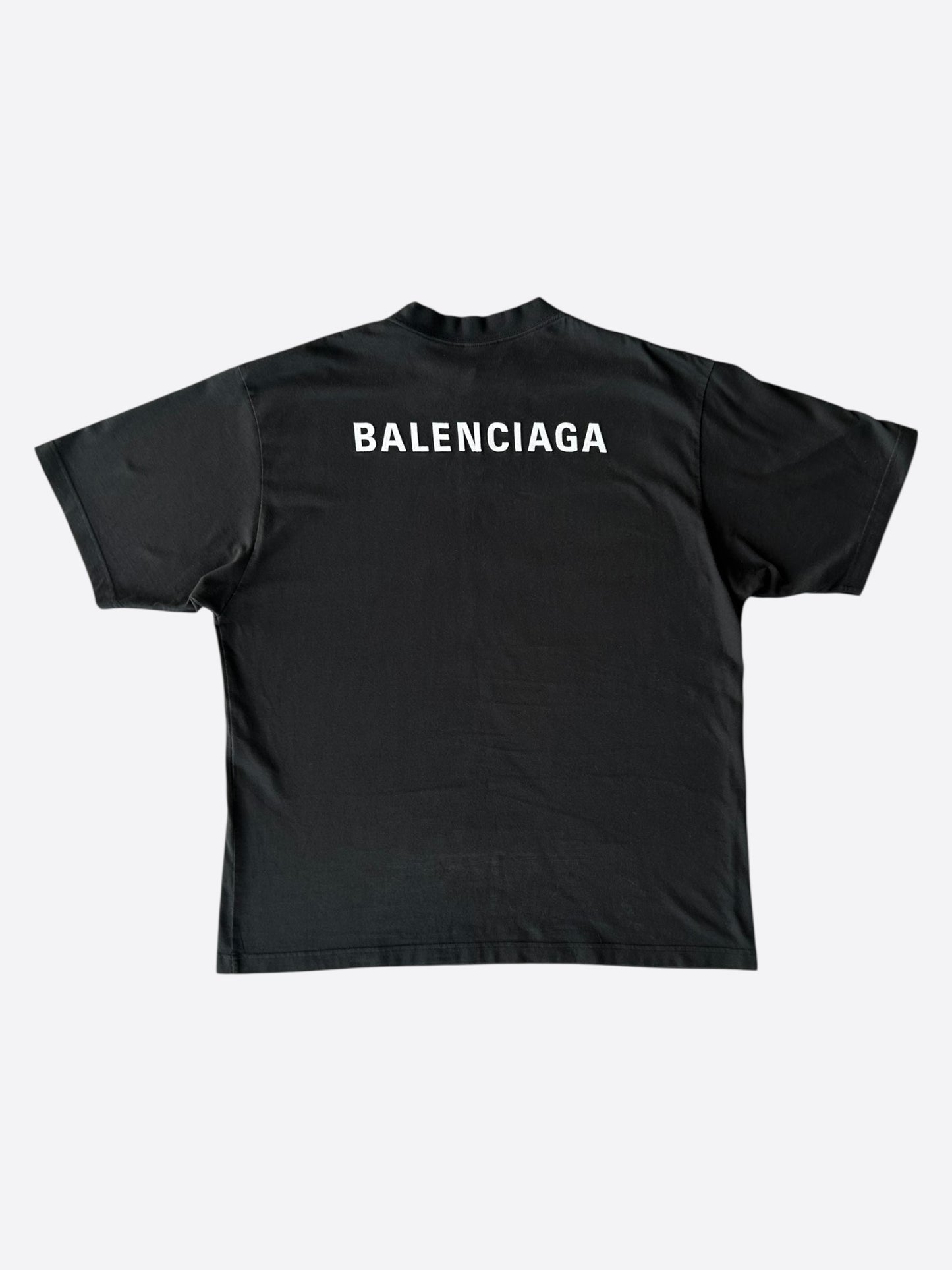 Balenciaga Black & White Logo Shirt