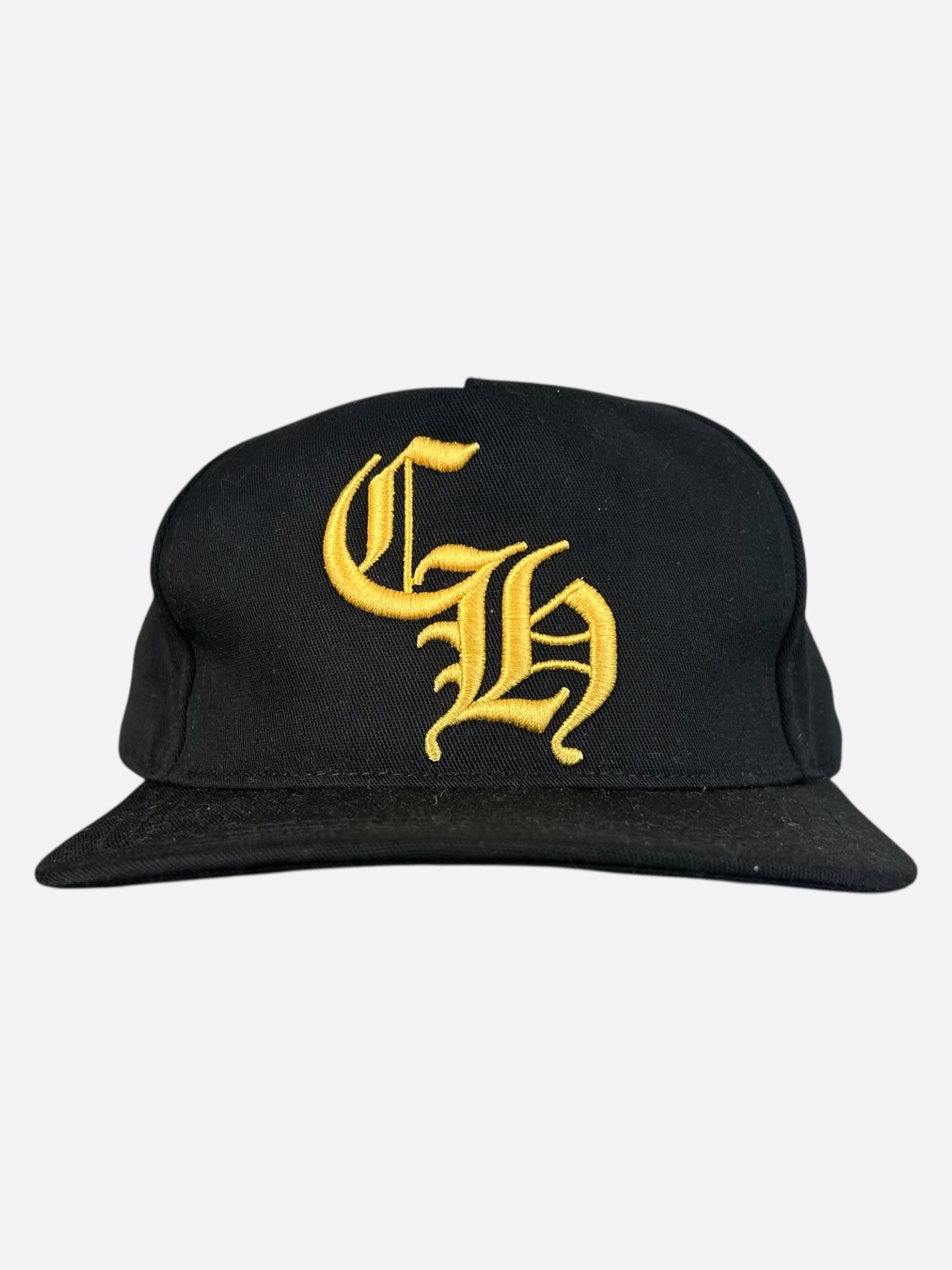 Chrome Hearts Black & Yellow CH Logo Hat