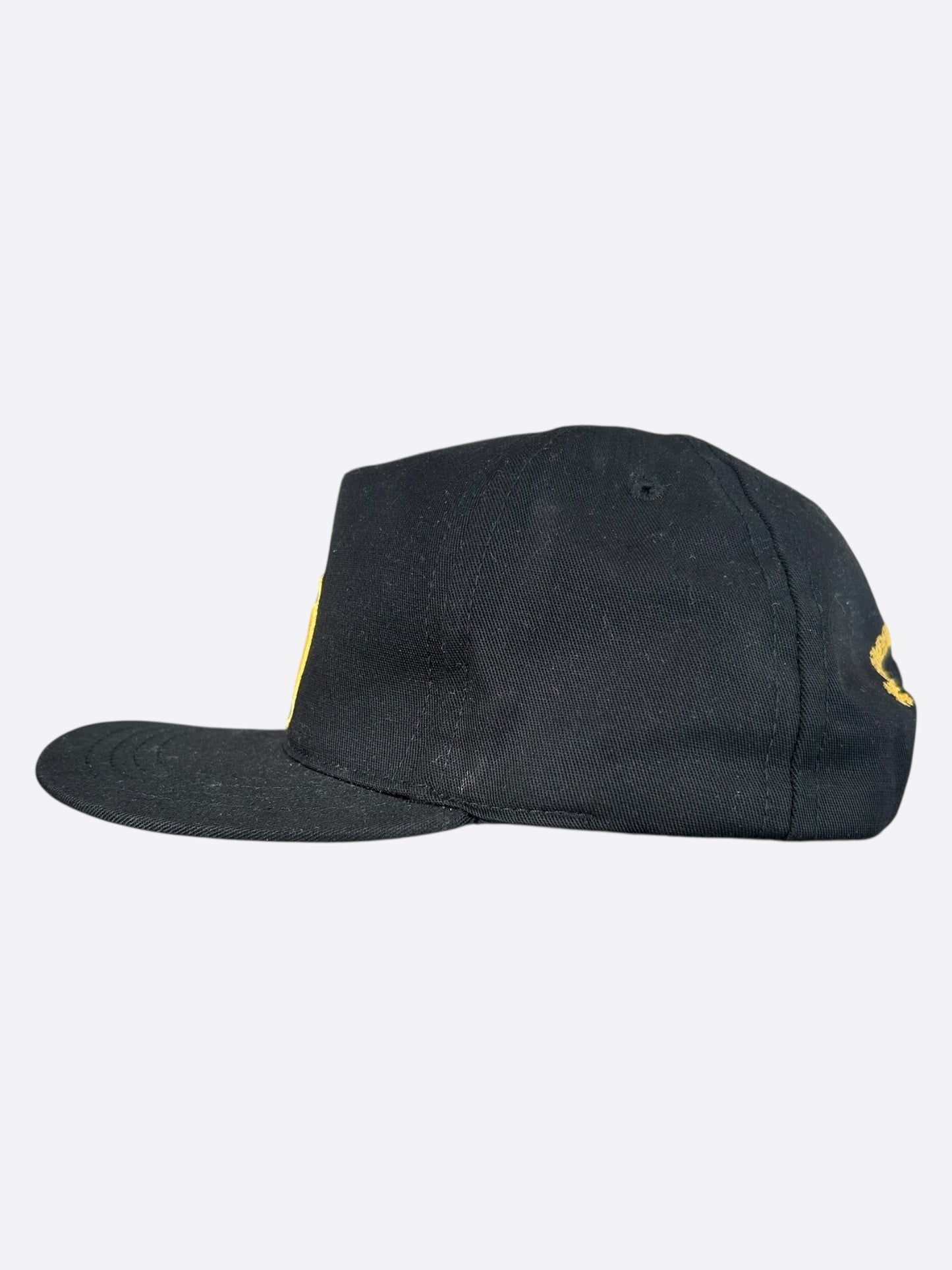 Chrome Hearts Black & Yellow CH Logo Hat