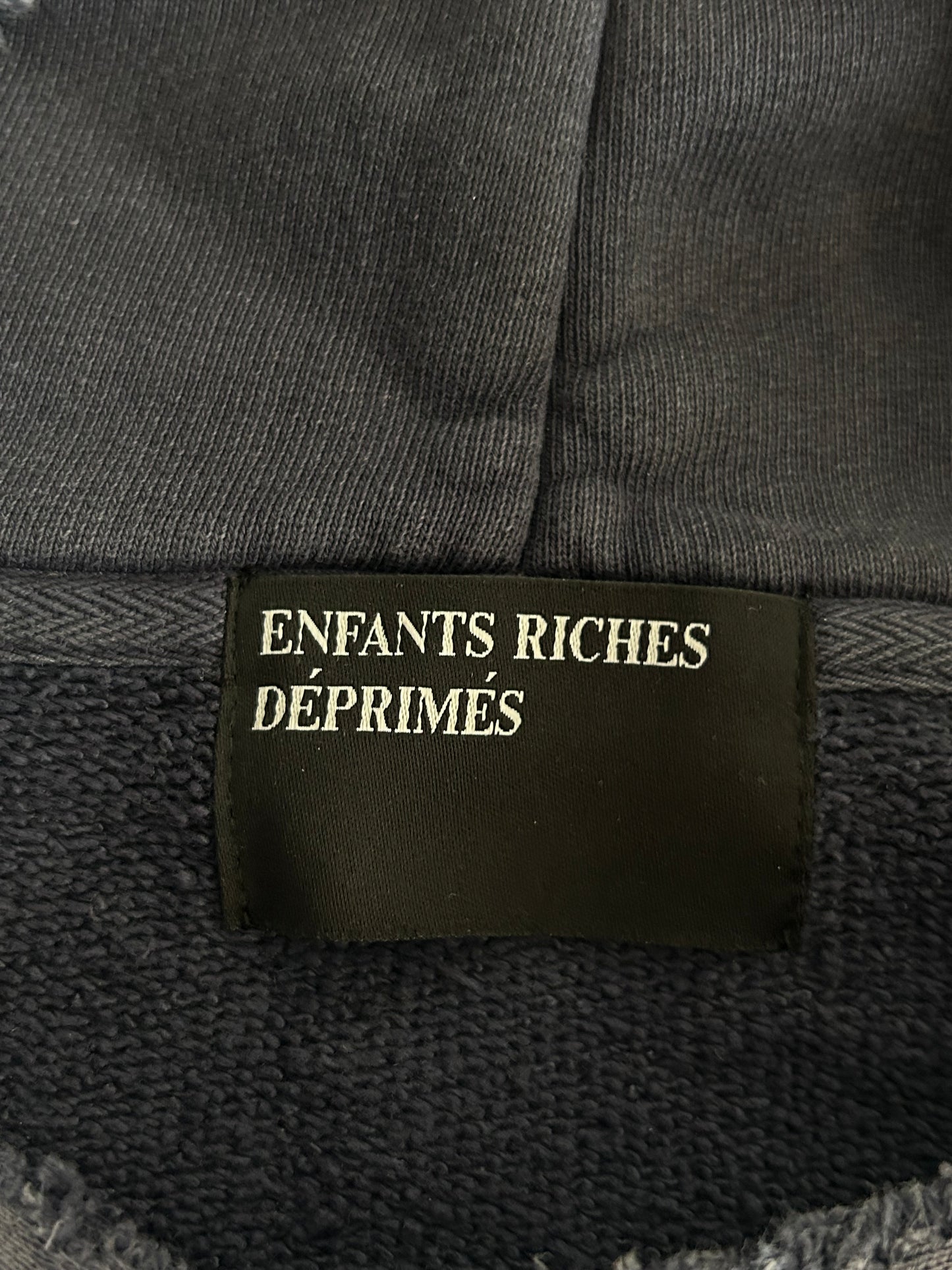 Enfants Riches Deprimes Faded Black & White Memory Hoodie