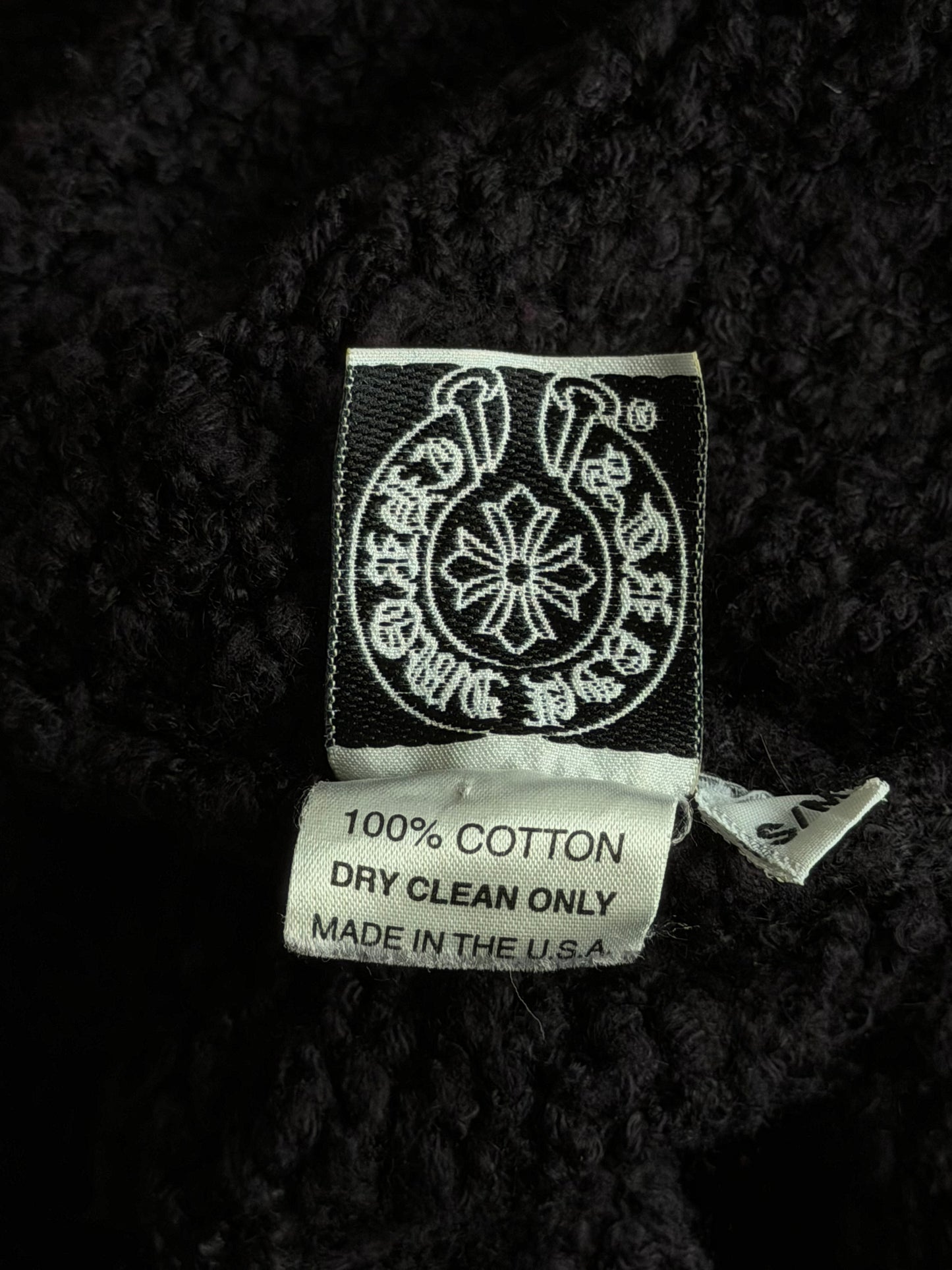 Chrome Hearts Black Cross Patch Women's Turtleneck Sweater