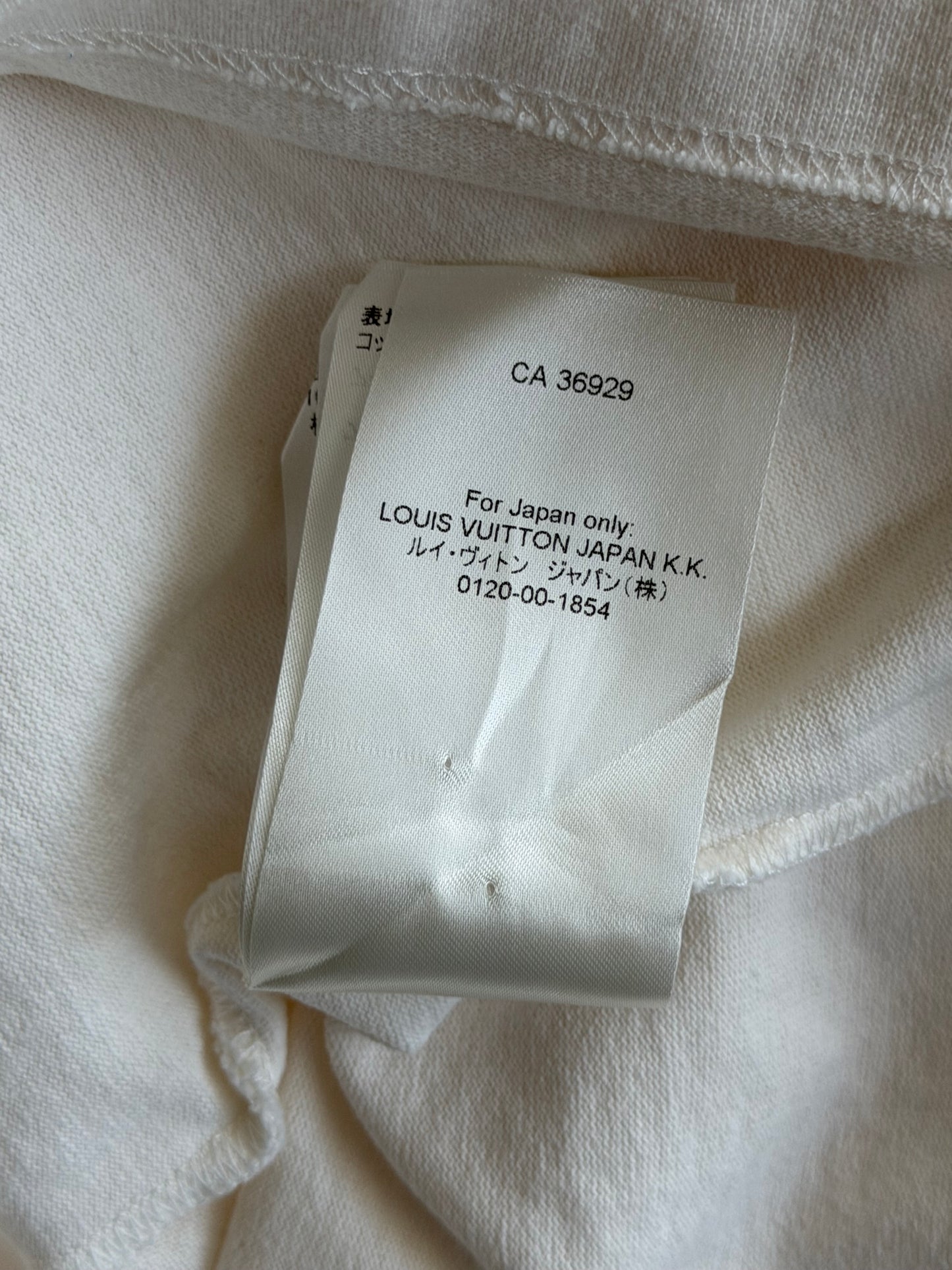 Louis Vuitton White Flower Tapestry T-Shirt