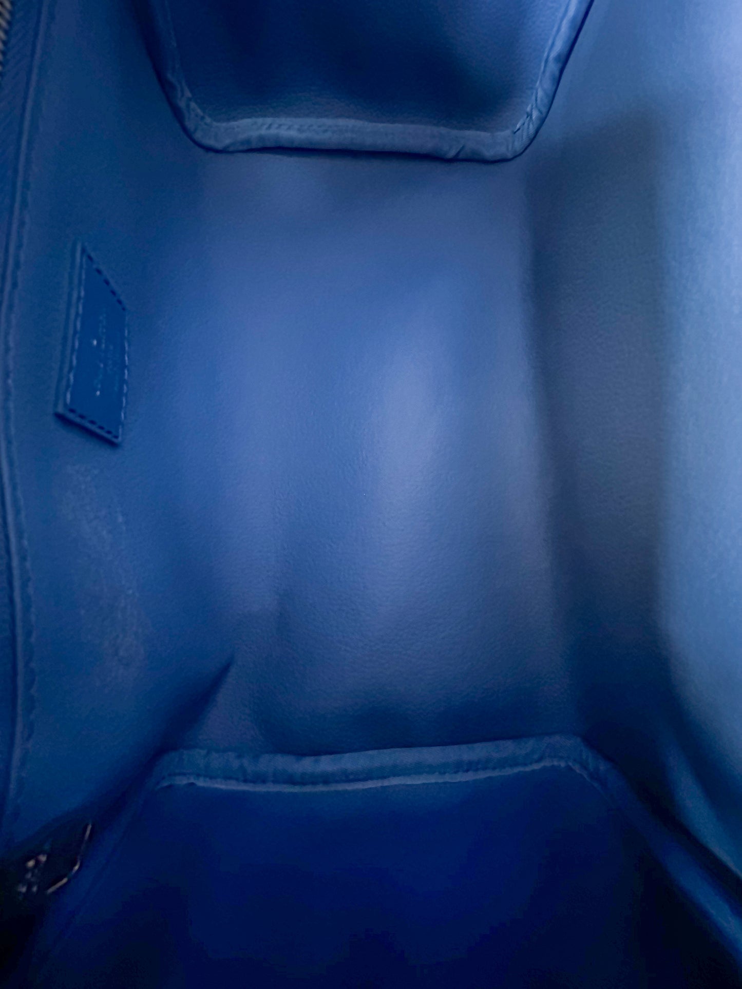 Louis Vuitton Brown & Blue Monogram Dopp Kit