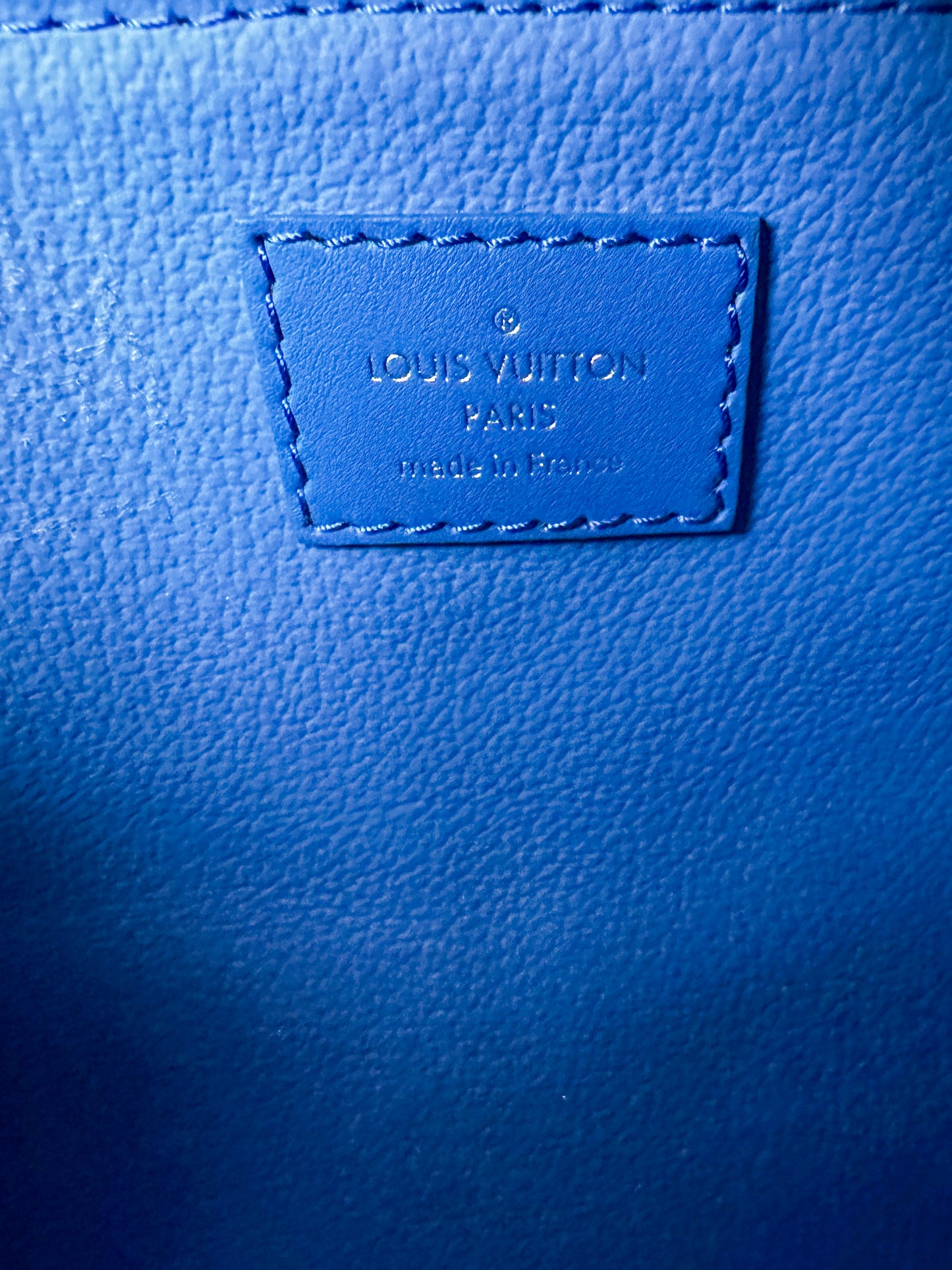 Louis Vuitton Brown & Blue Monogram Dopp Kit