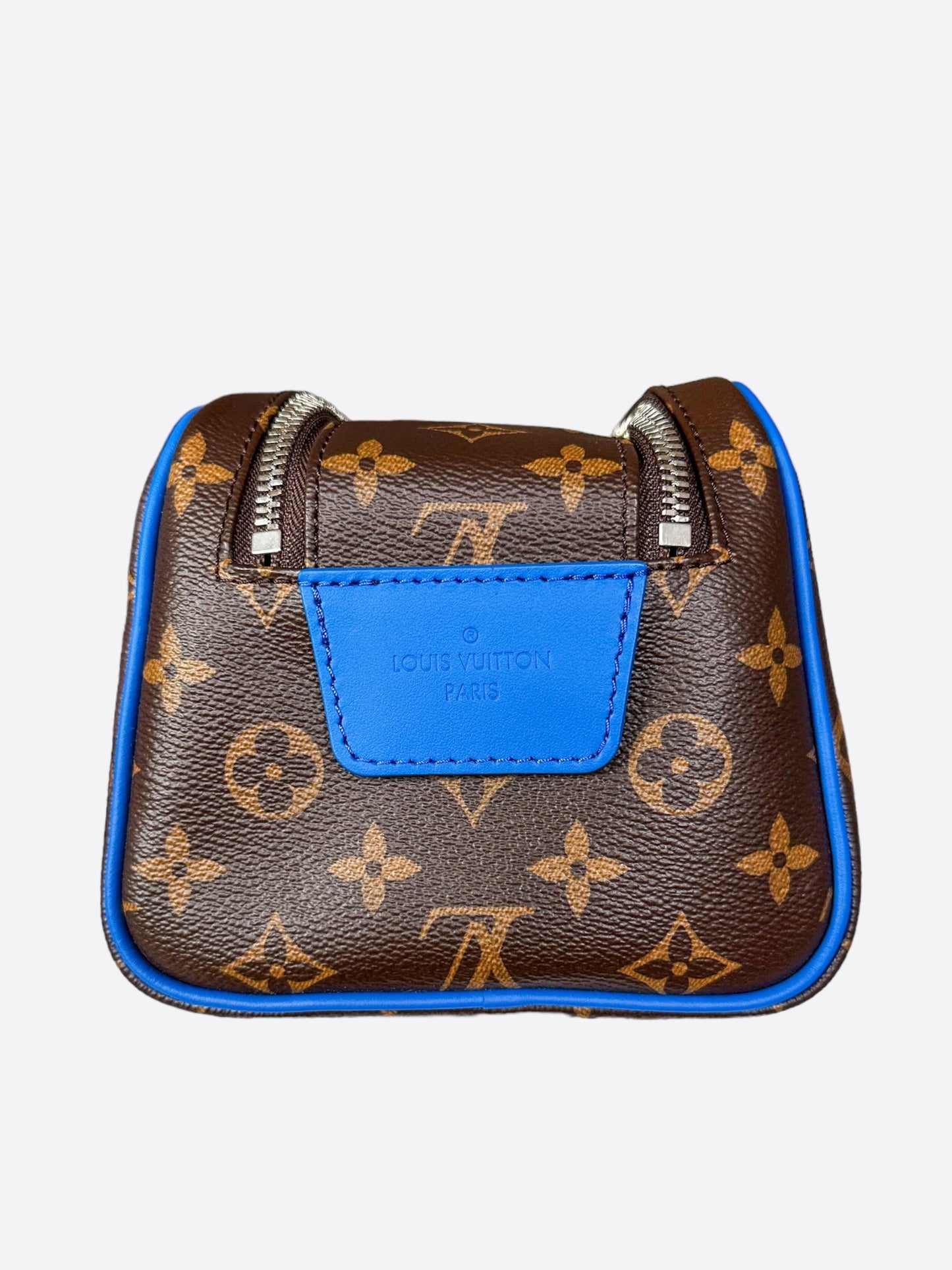 Louis Vuitton Brown & Blue Monogram Dopp Kit