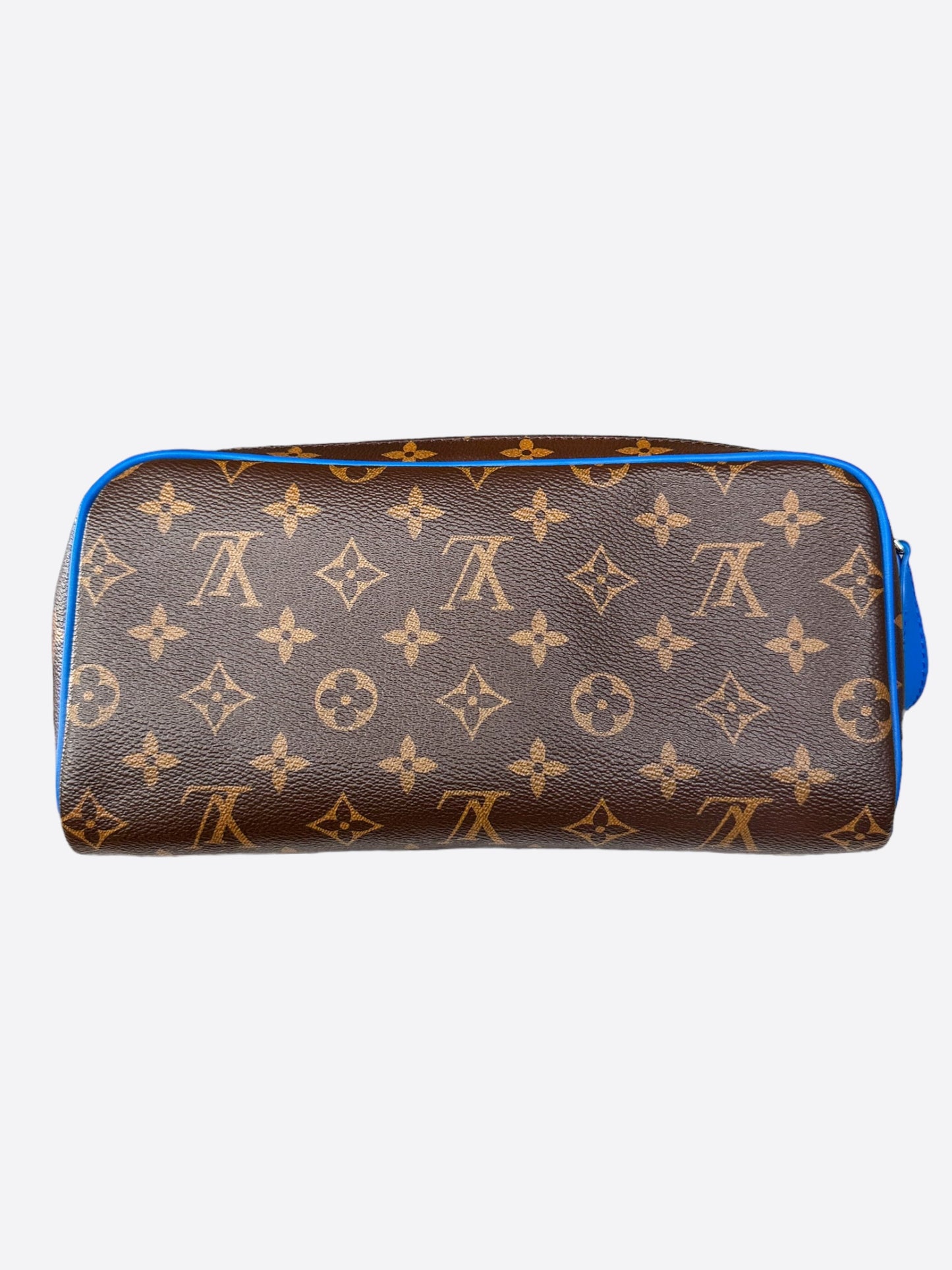 Louis Vuitton Brown & Blue Monogram Dopp Kit