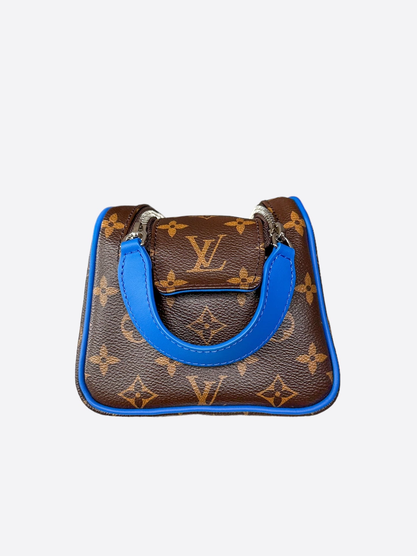 Louis Vuitton Brown & Blue Monogram Dopp Kit