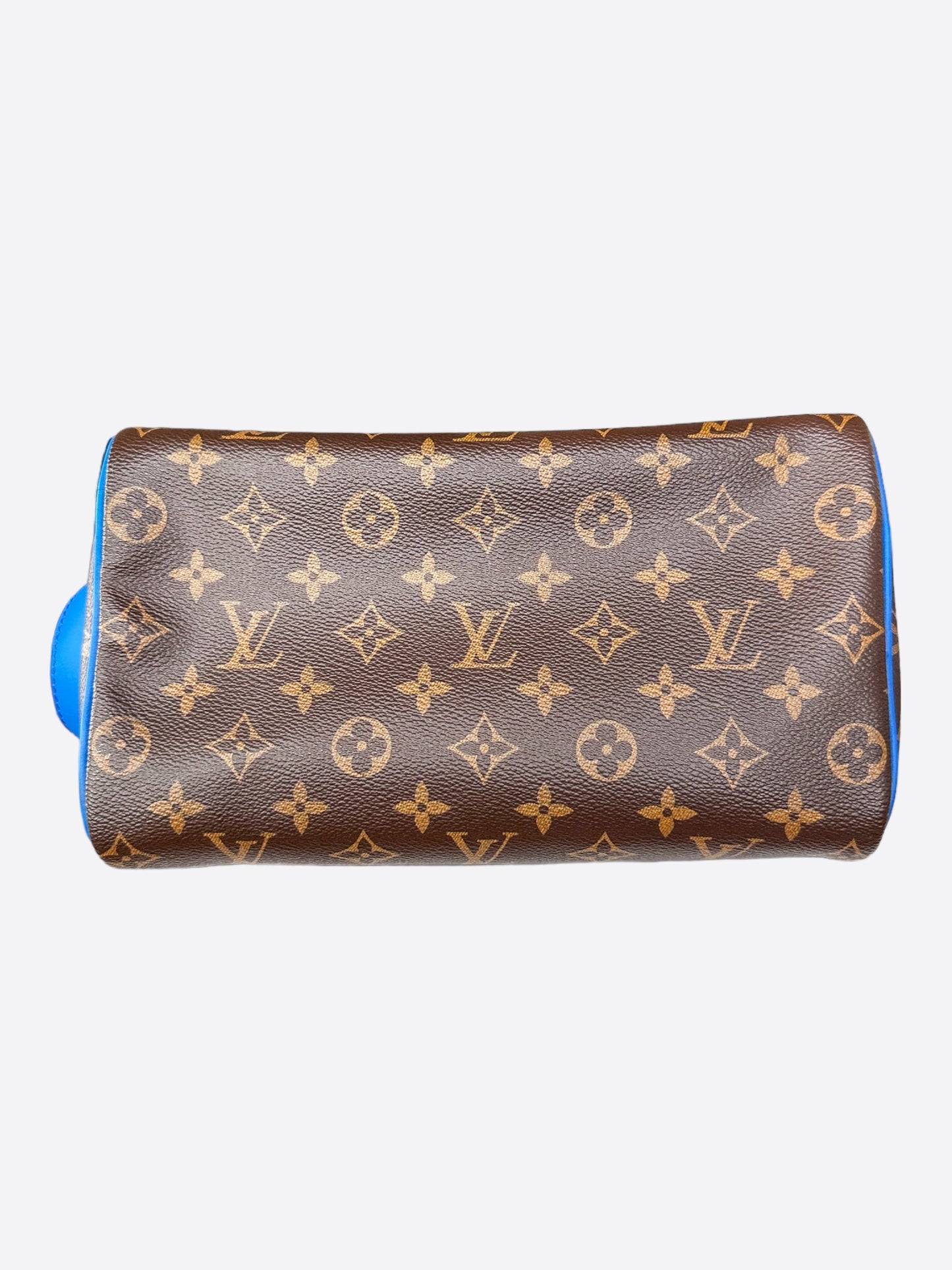 Louis Vuitton Brown & Blue Monogram Dopp Kit