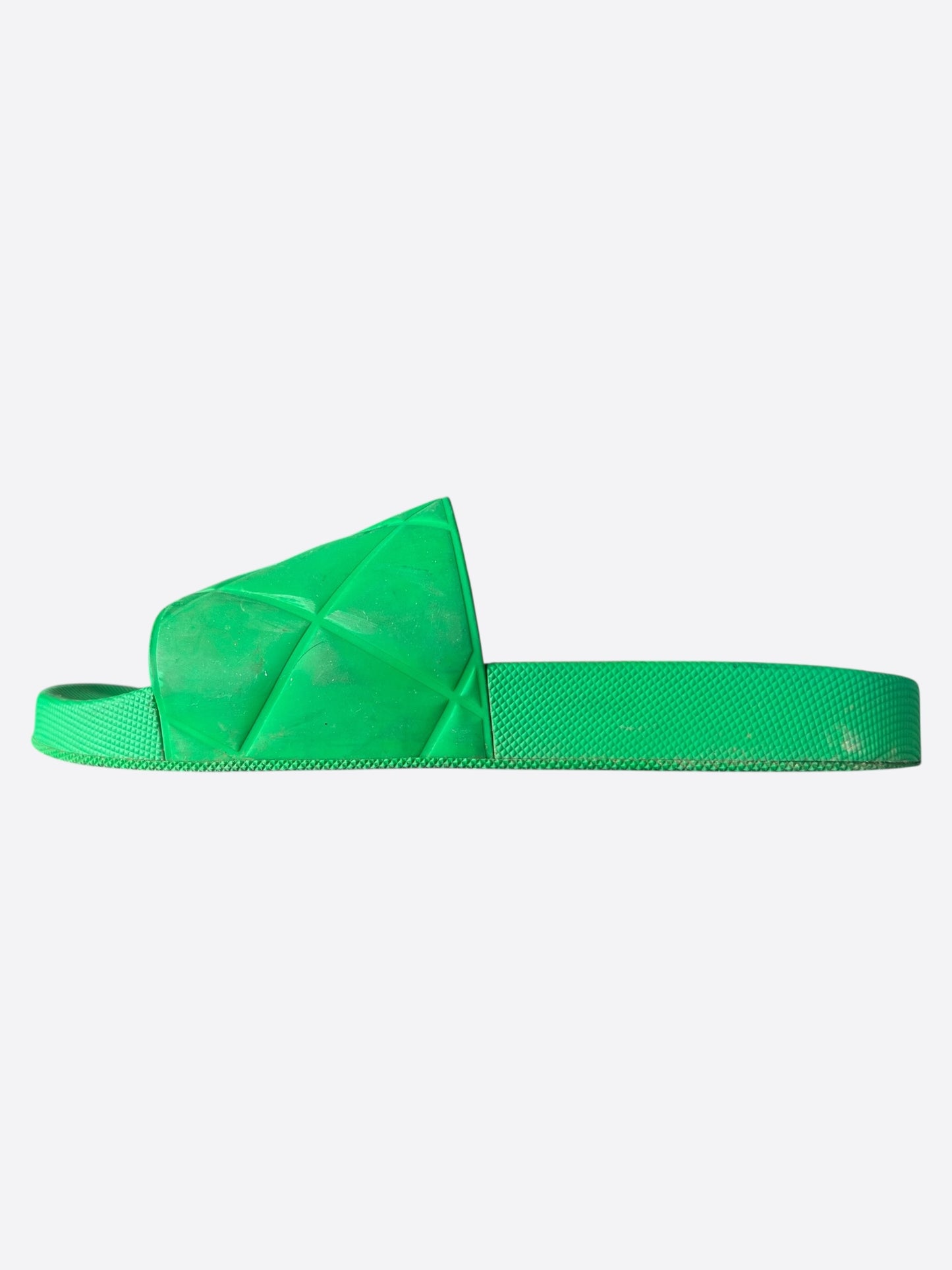 Bottega Veneta Green Rubber Sandals