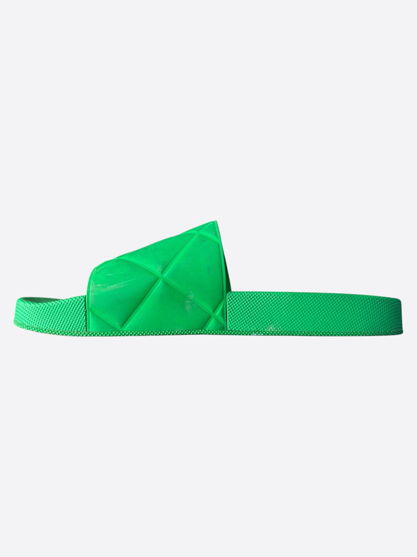Bottega Veneta Green Rubber Sandals