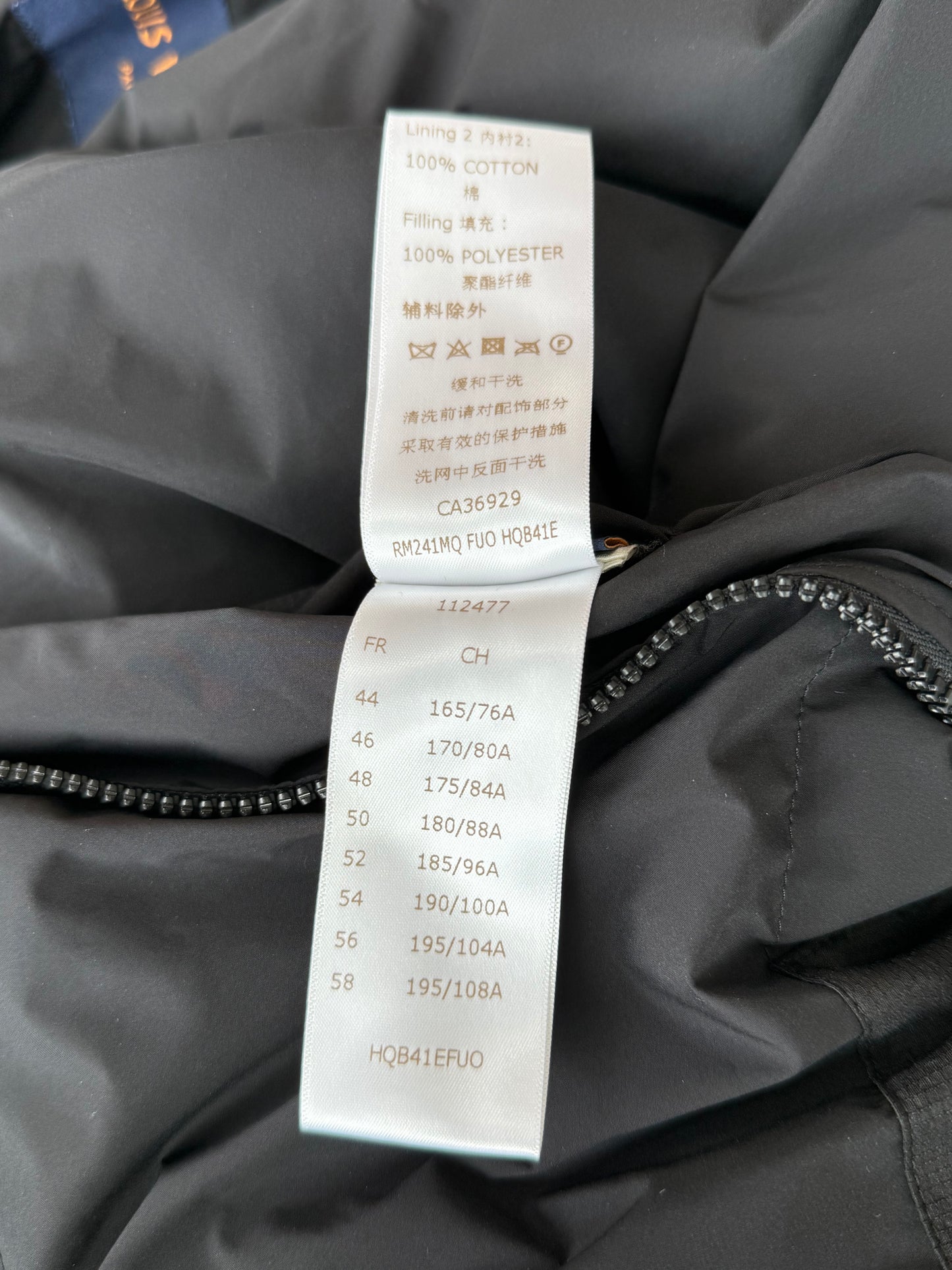 Louis Vuitton Black Monogram Puffer Jacket