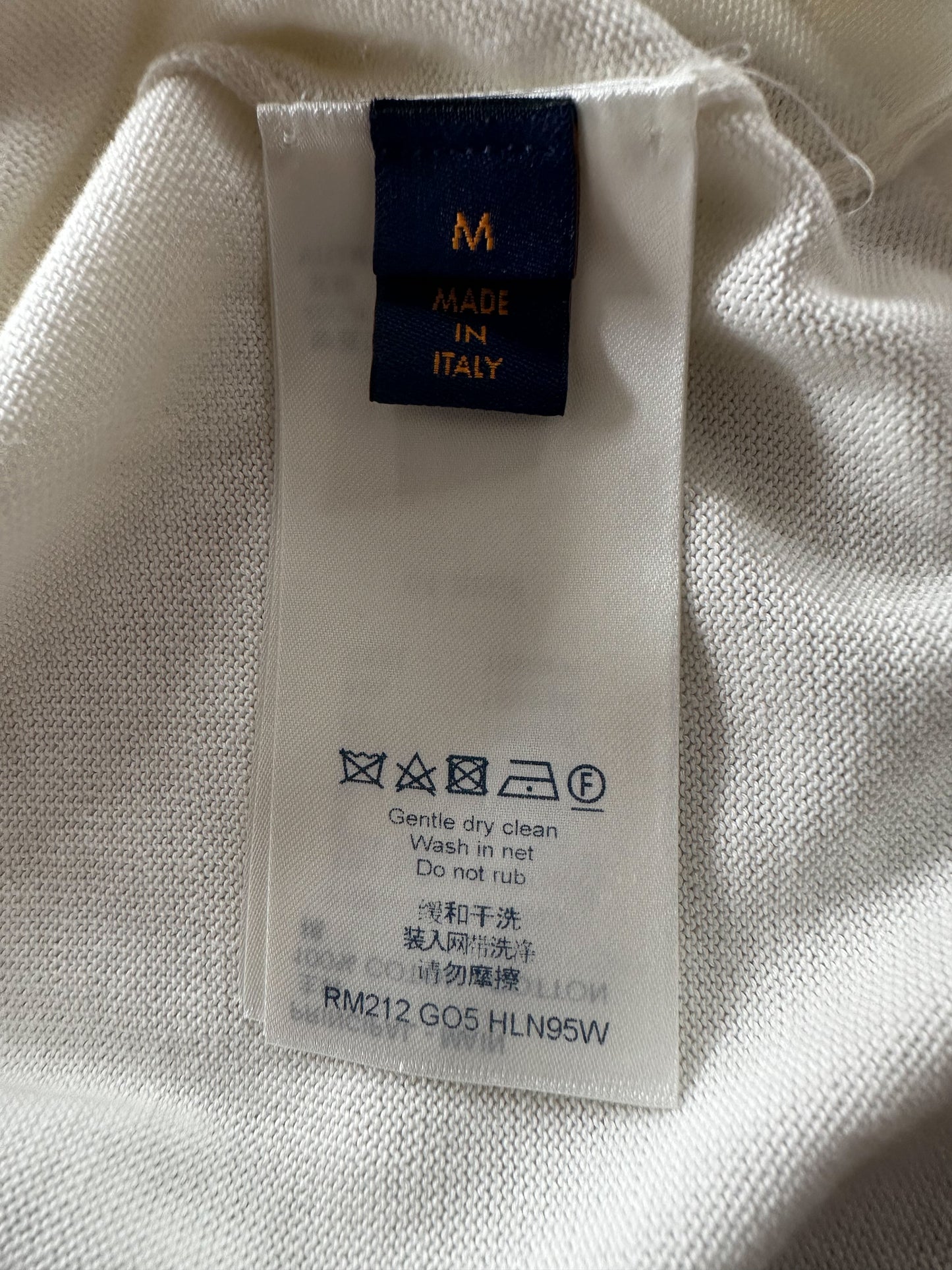 Louis Vuitton White End goal Intarsia T-Shirt