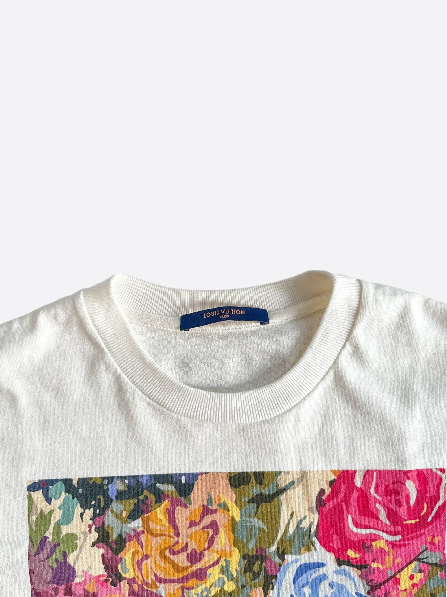 Louis Vuitton White Flower Tapestry T-Shirt