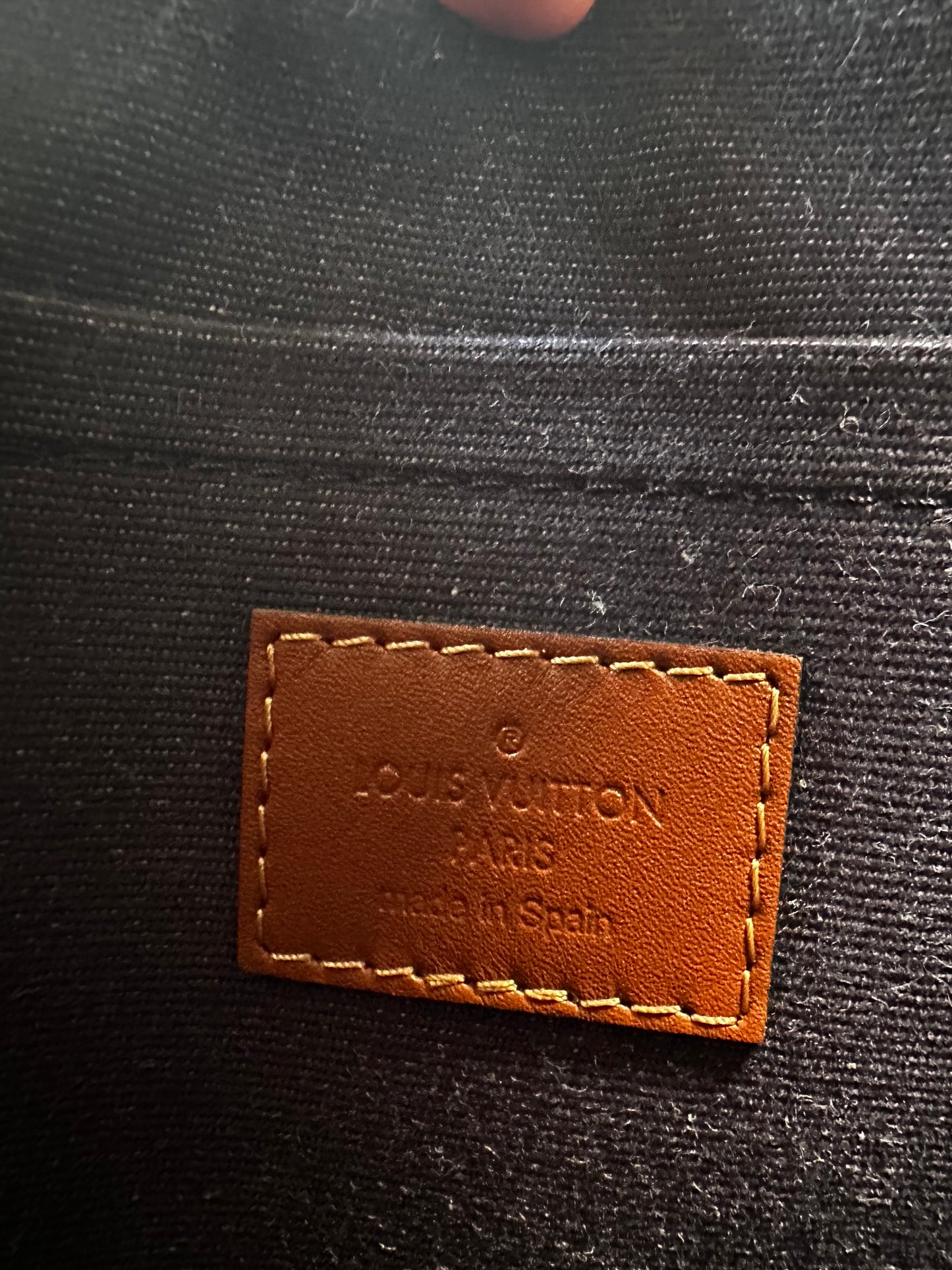 Louis Vuitton Blue Leather Takeoff Pouch