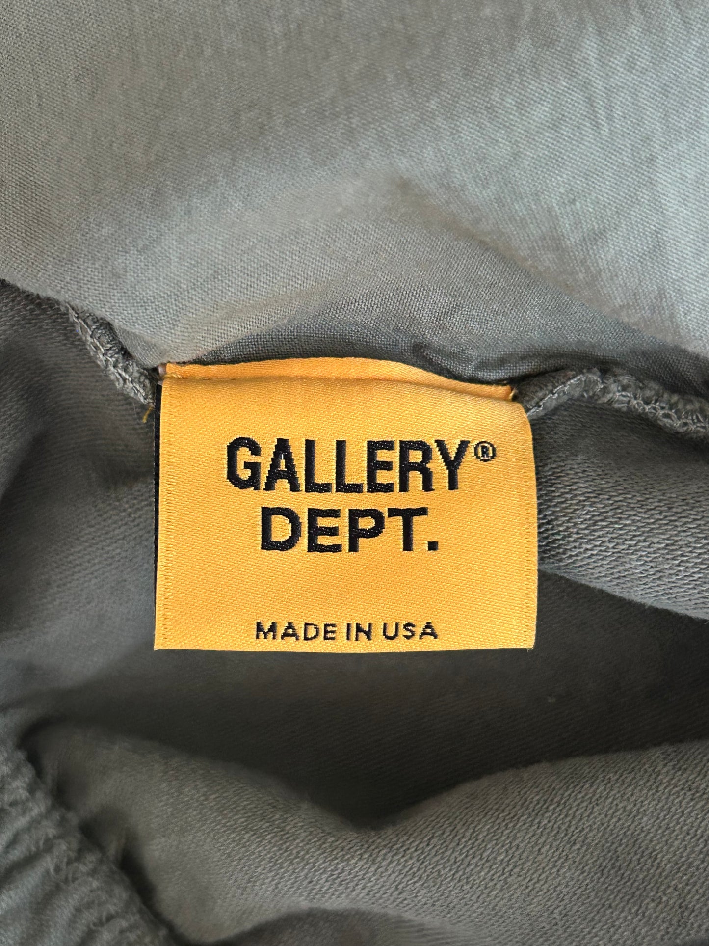 Gallery Dept Olive & Black Logo Zuma Shorts