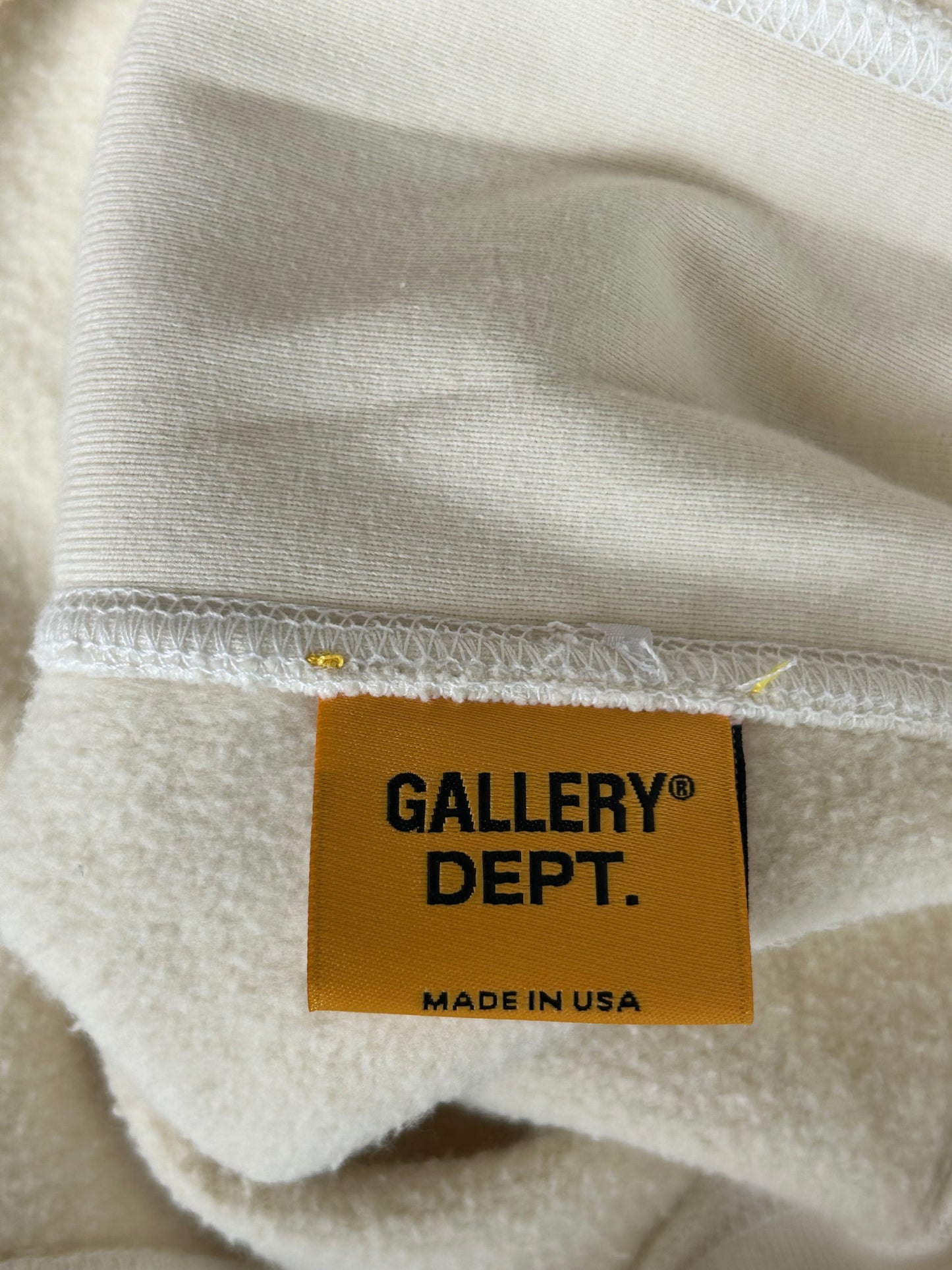 Gallery Dept Cream Boxing Gloves Logo Hoodie