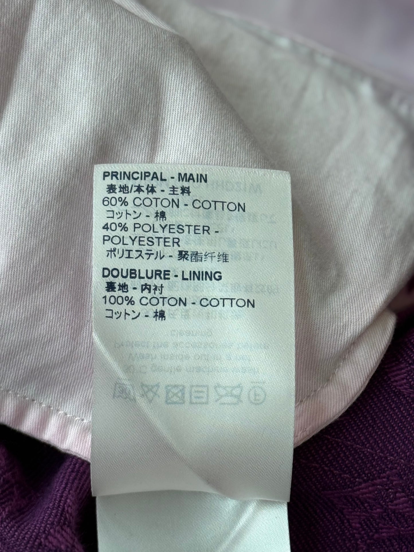 Louis Vuitton Purple Monogram Slim Jeans
