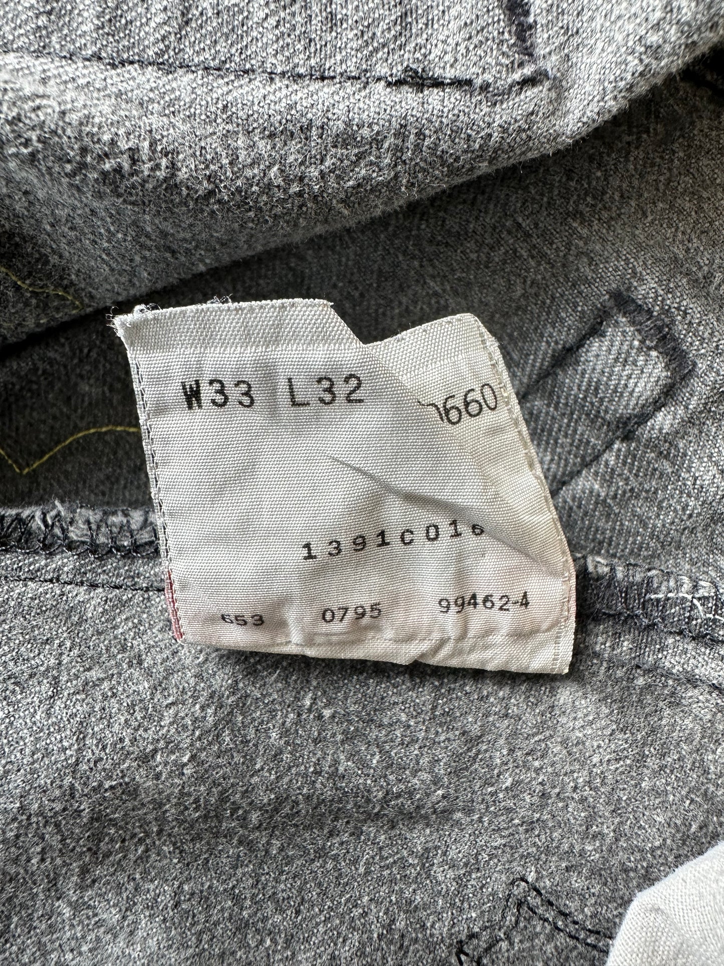 Chrome Hearts Levis Grey, Yellow & Pink London Patch Jeans