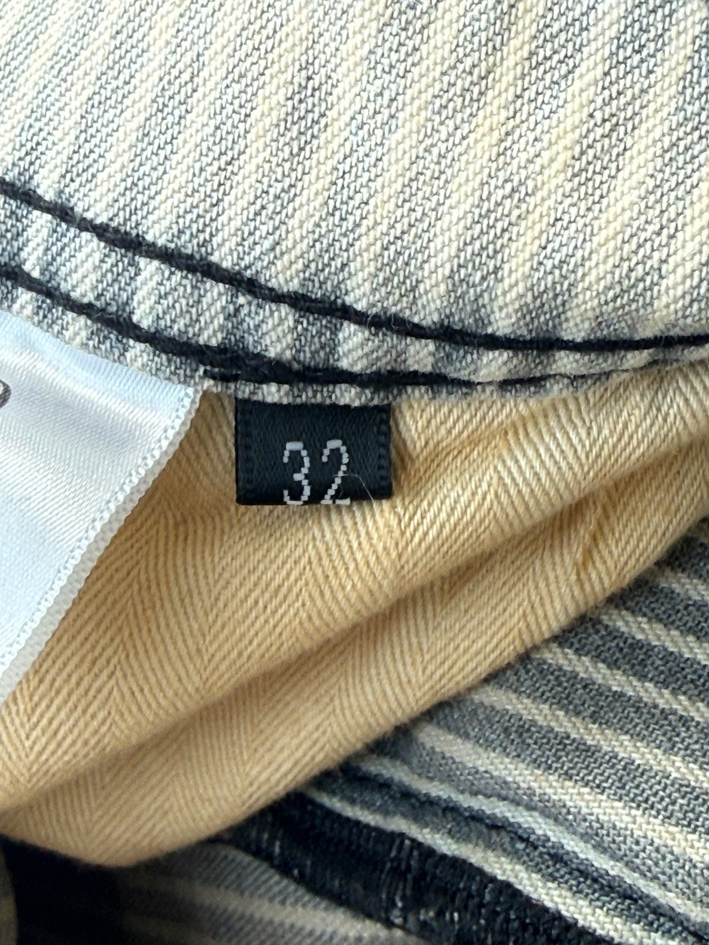 Enfants Riches Deprimes Hickory Pinstripe Shuji Distressed Carpenter Pants