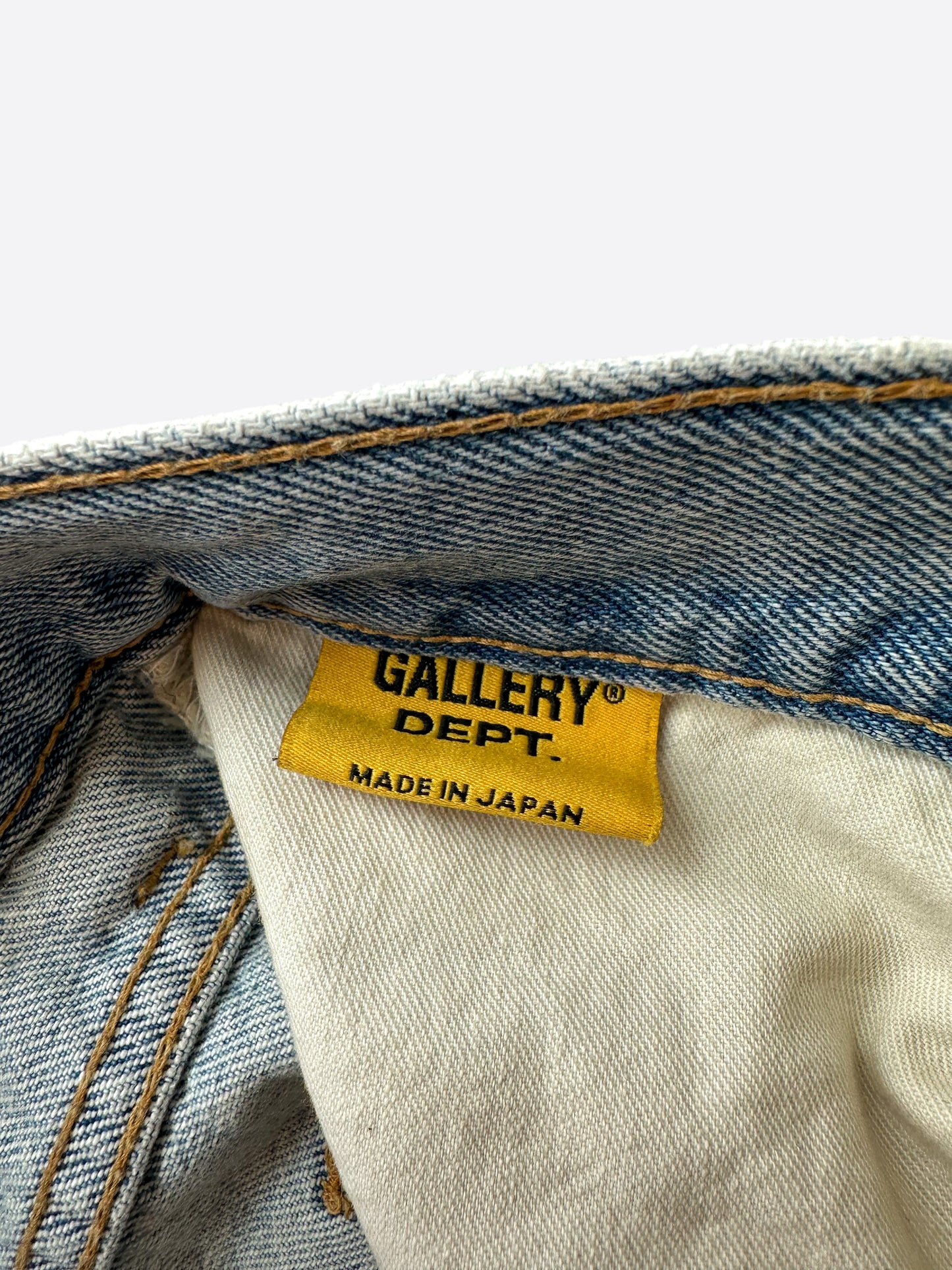 Gallery Dept Light Blue LA BLVD Flame Flare Jeans