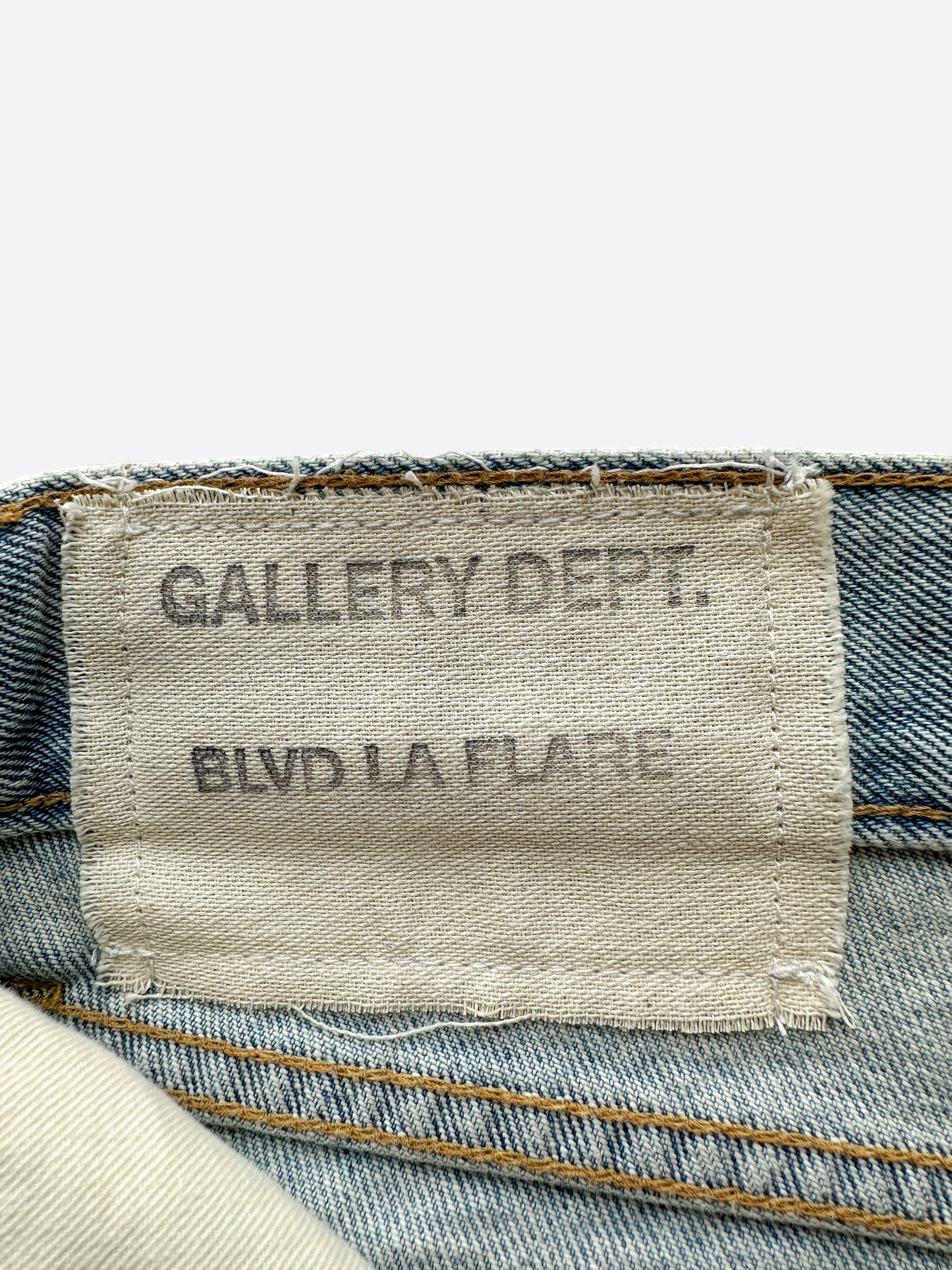 Gallery Dept Light Blue LA BLVD Flame Flare Jeans