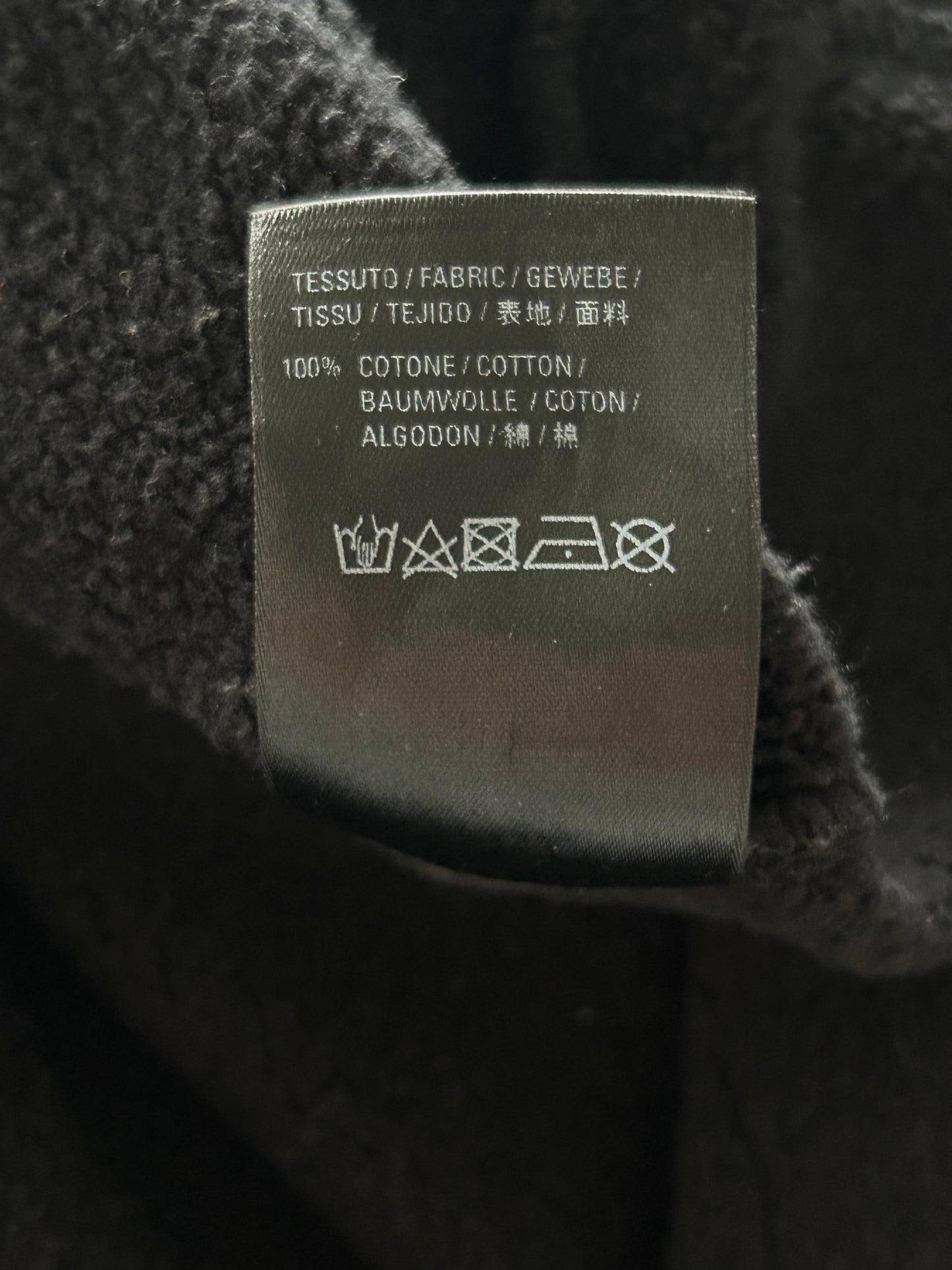 Balenciaga Black Notre Dame Distressed Hoodie