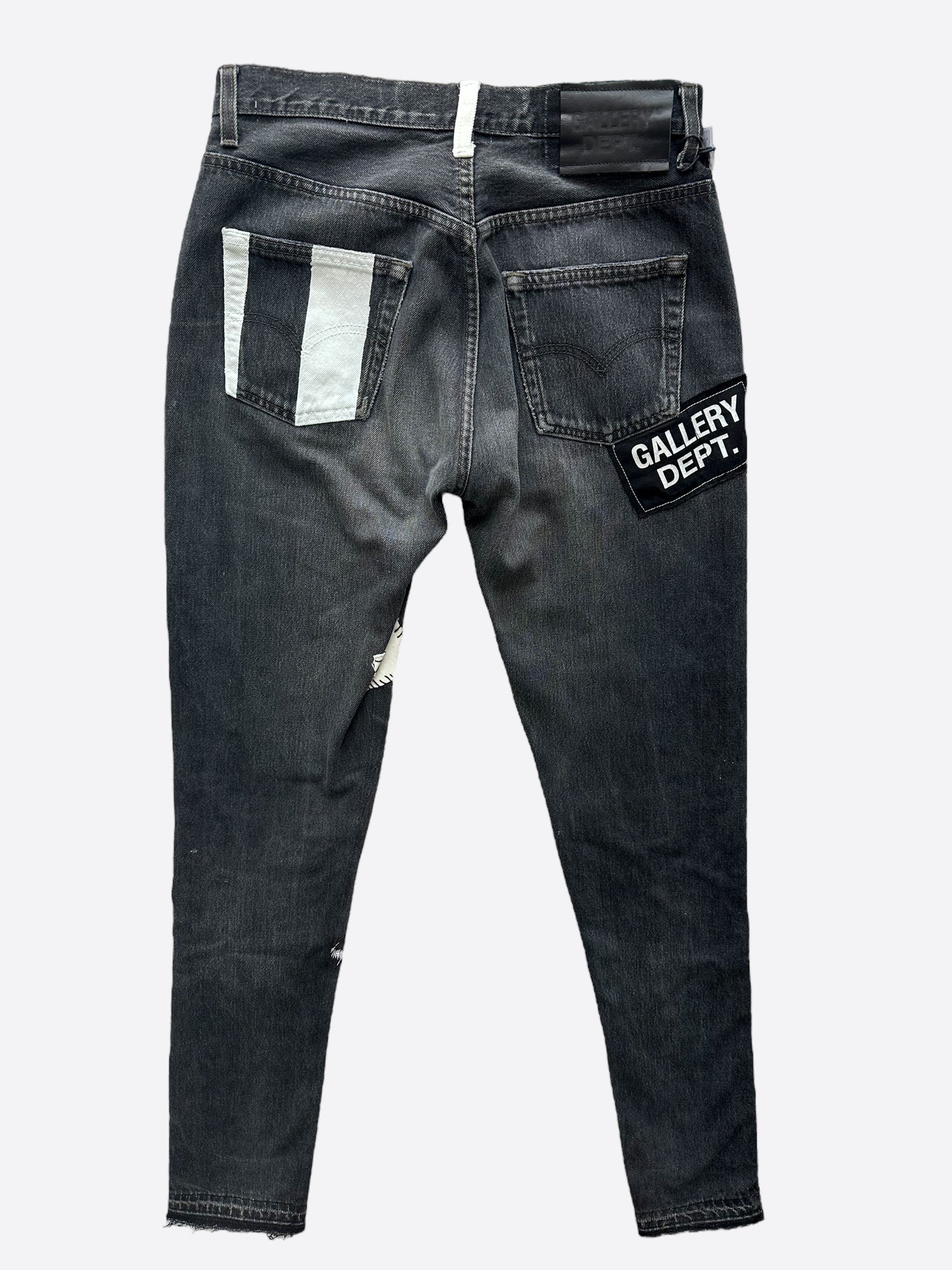 Gallery Dept Black F**k Face Distressed Jeans