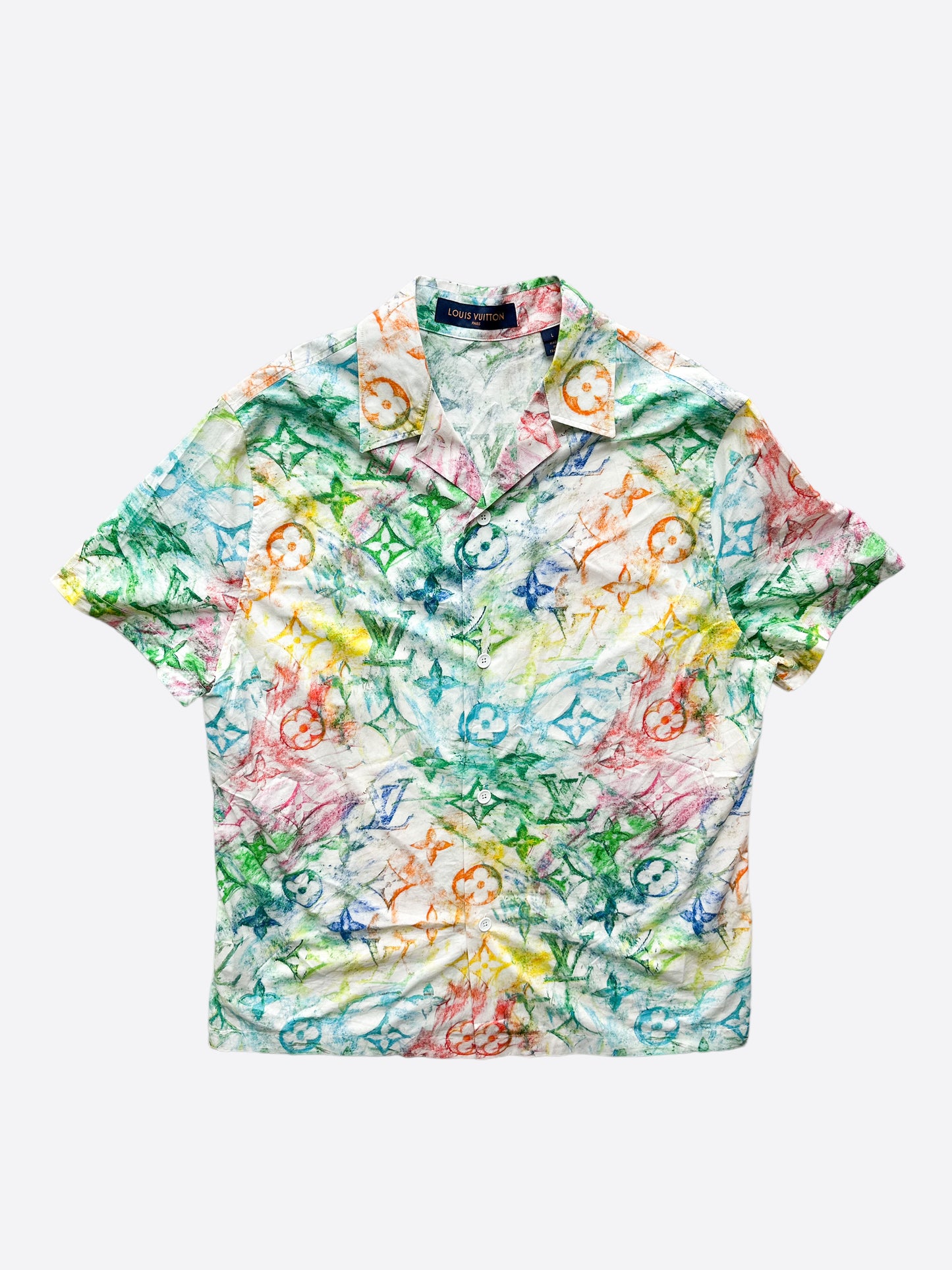Louis Vuitton Pastel Monogram Button Up Shirt