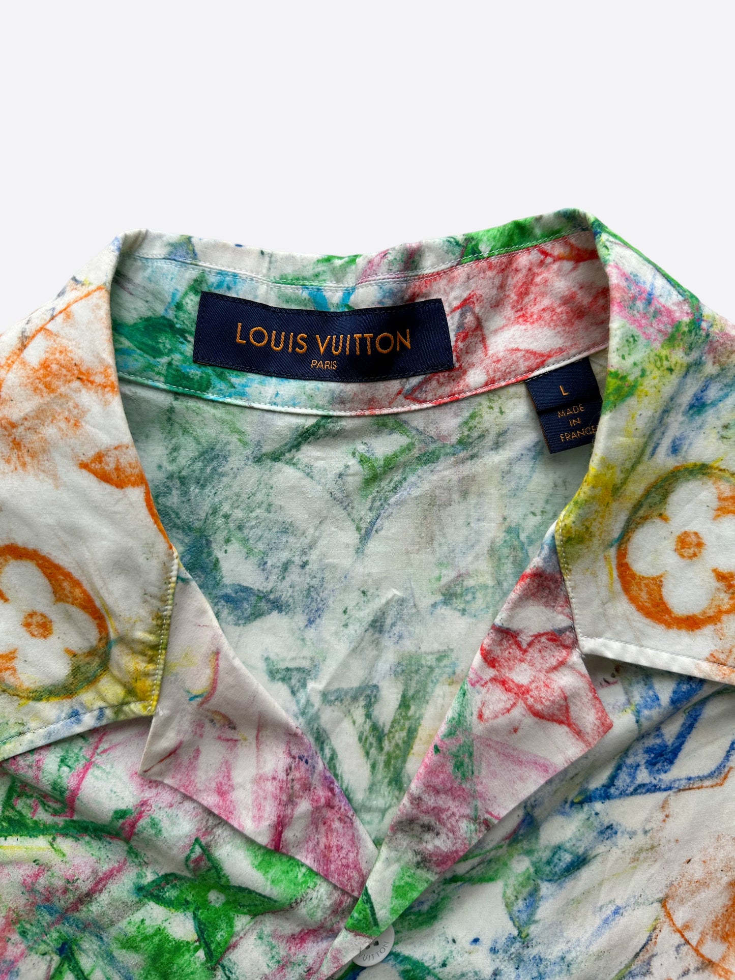 Louis Vuitton Pastel Monogram Button Up Shirt