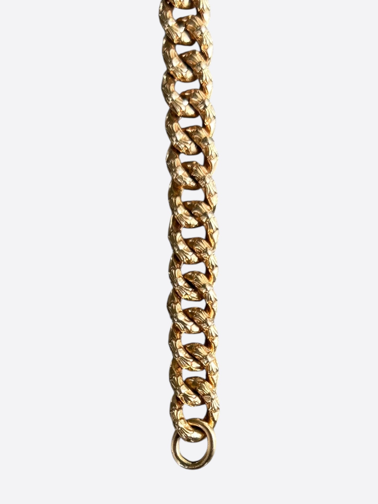 Chrome Hearts Gold Extra Fancy Mini Cuban Bracelet