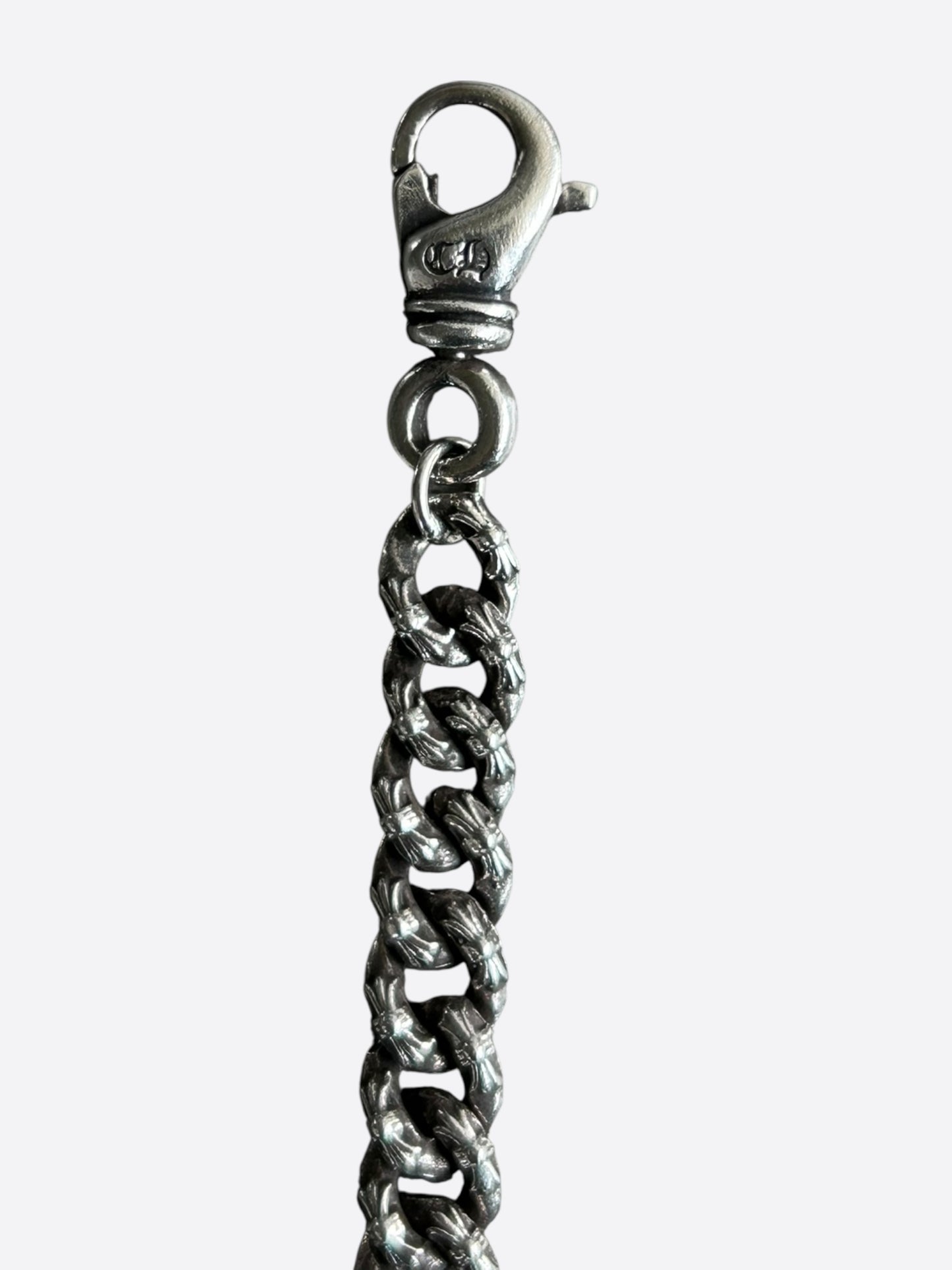 Chrome Hearts Silver Extra Fancy Mini Cuban Bracelet