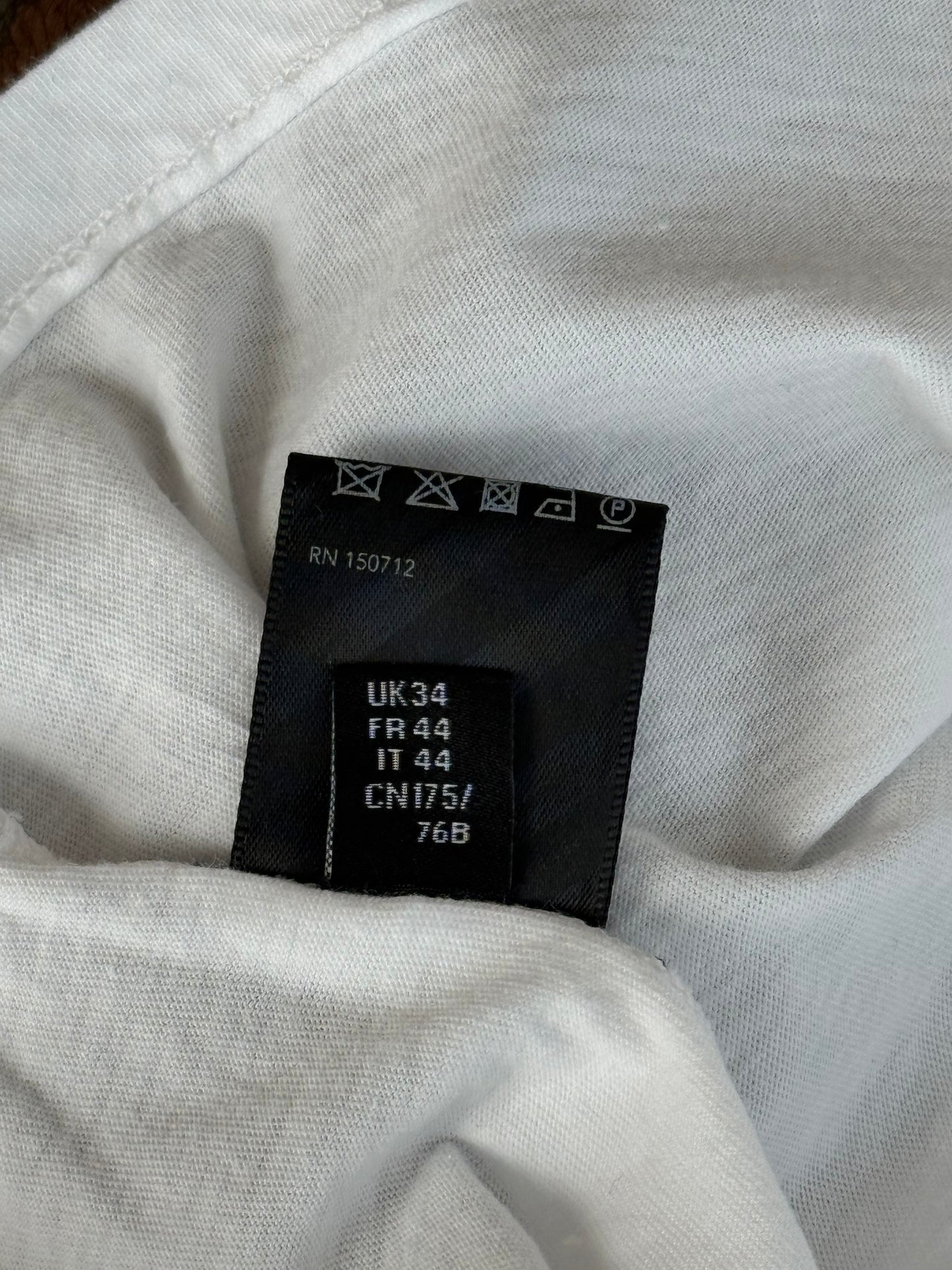 Amiri White & Blue Dragon Logo T-Shirt