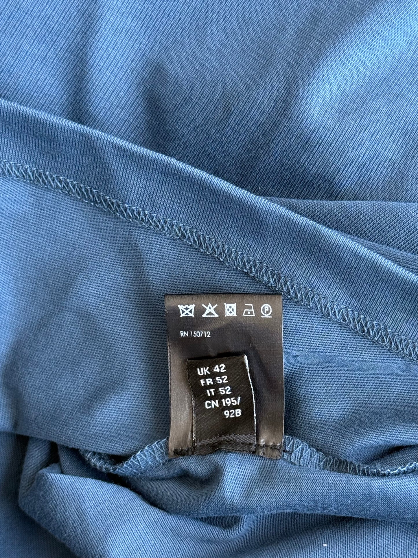 Amiri Blue & White MA Bar Logo T-Shirt