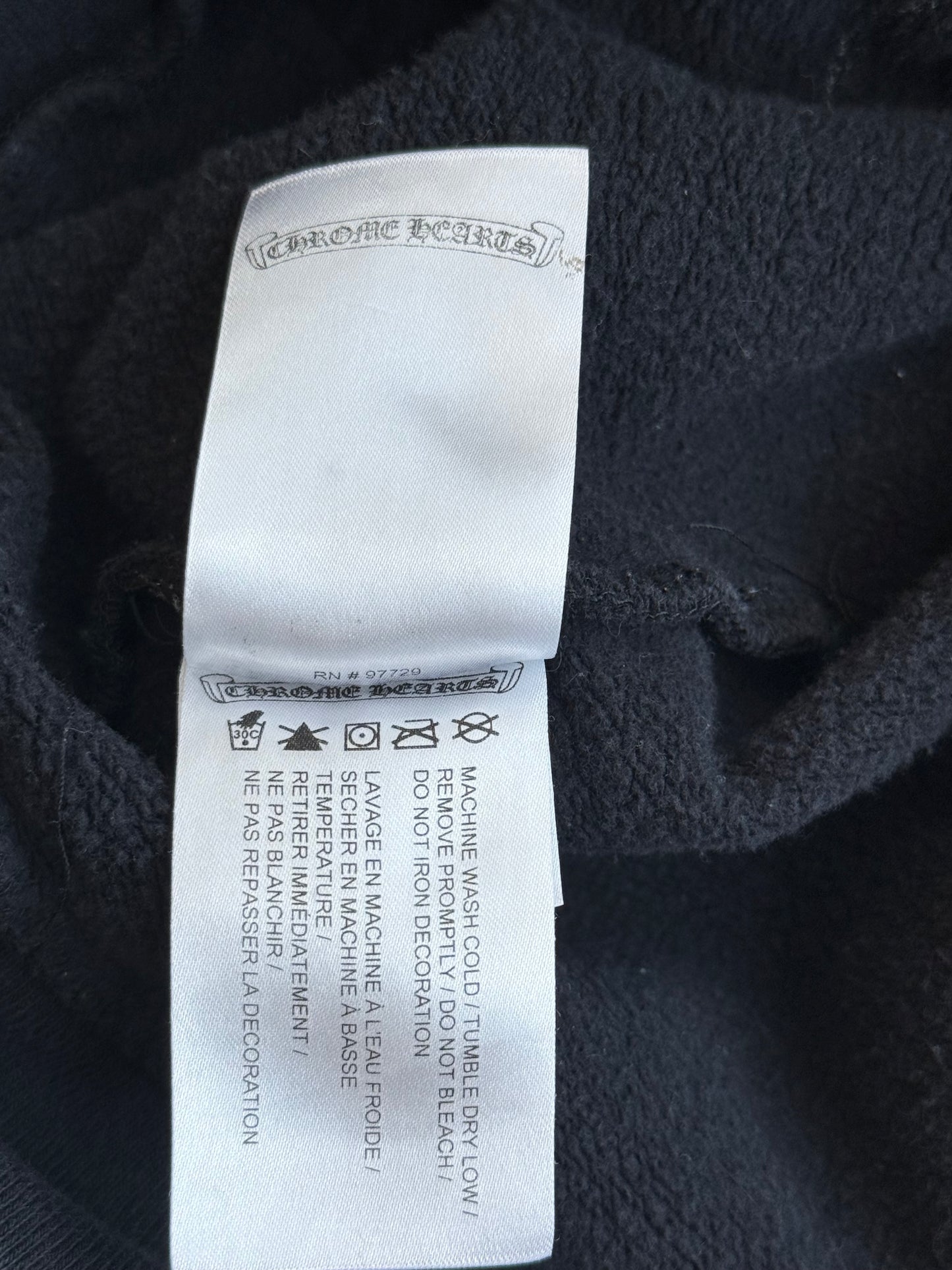 Chrome Hearts Black & Bronze Script Logo Hoodie
