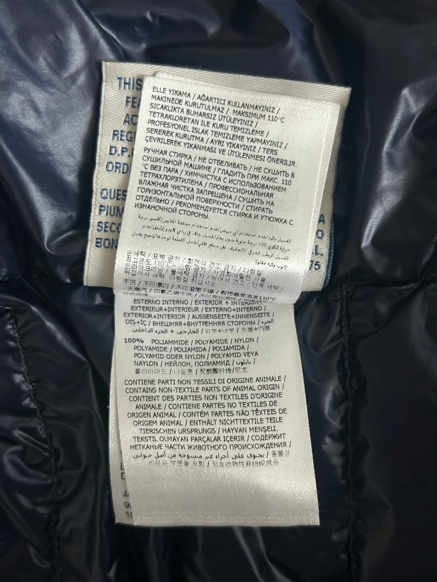 Moncler Navy Daniel Down Jacket