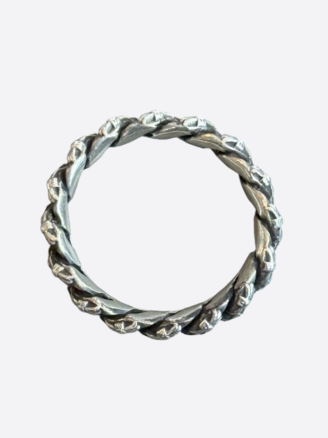 Chrome Hearts Silver Xtra Fancy Cuban Cross Ring