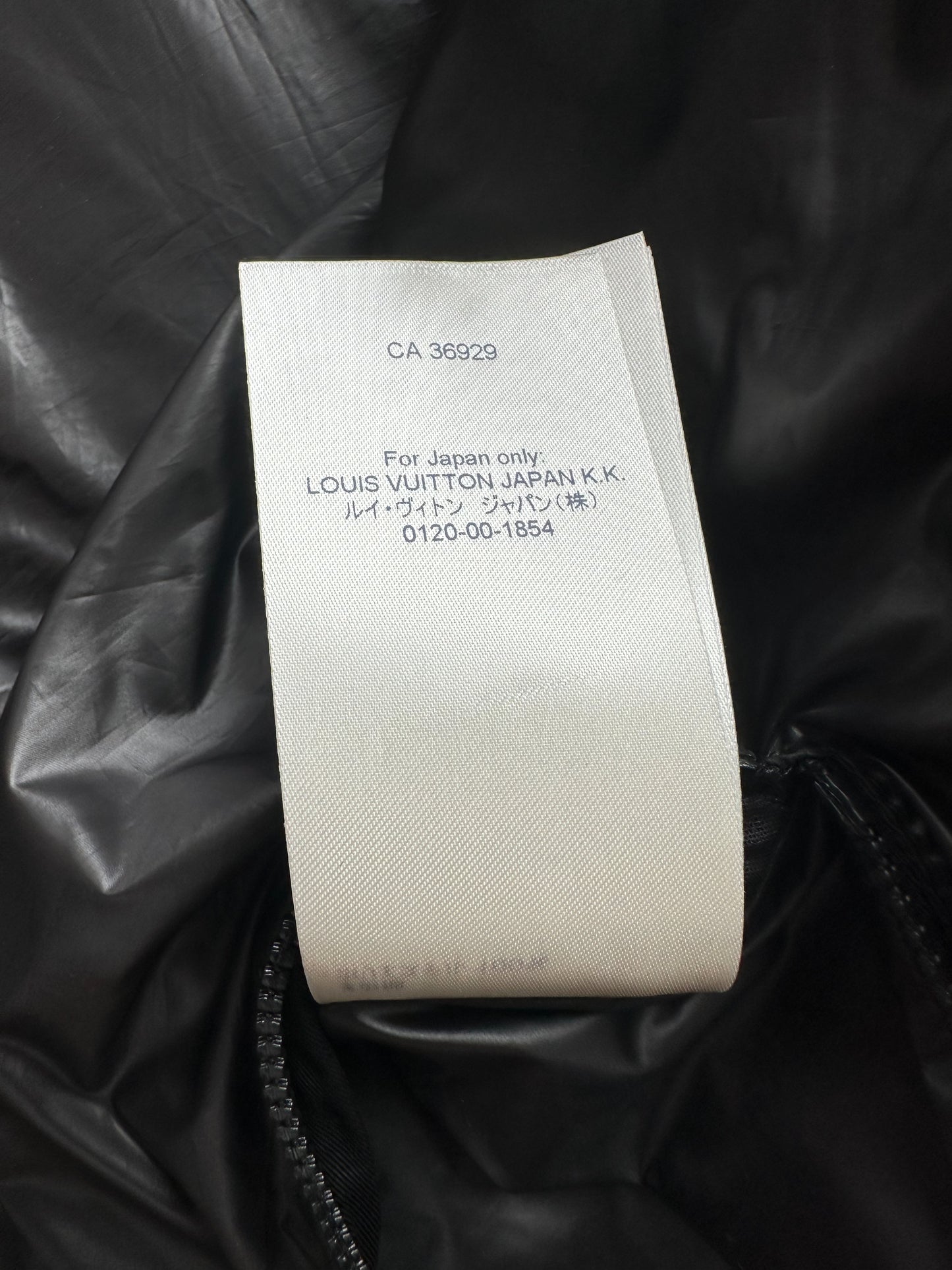 Louis Vuitton Black Flower Monogram Puffer Jacket