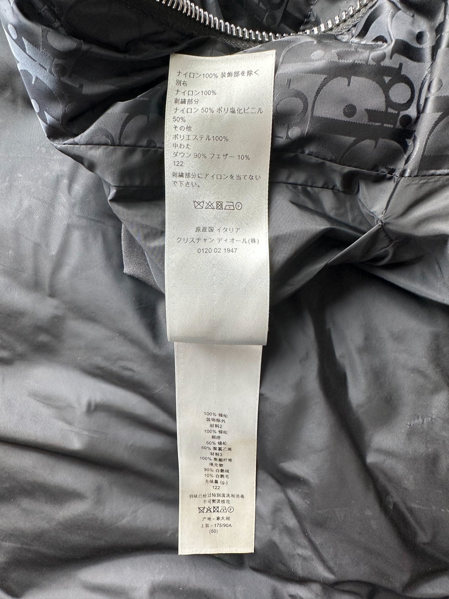 Dior Black Oblique Puffer Jacket