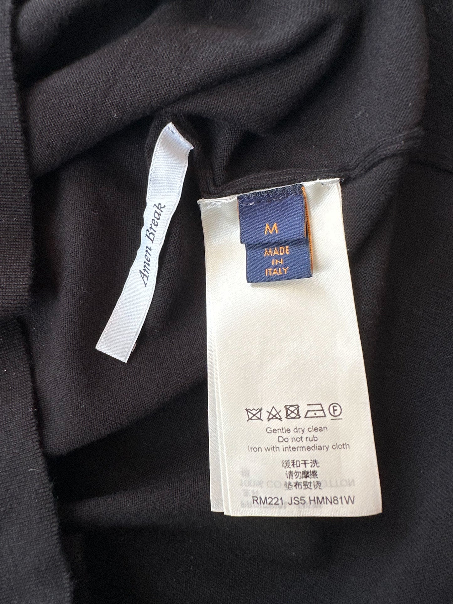 Louis Vuitton Black & White Vuitton Intarsia T-Shirt