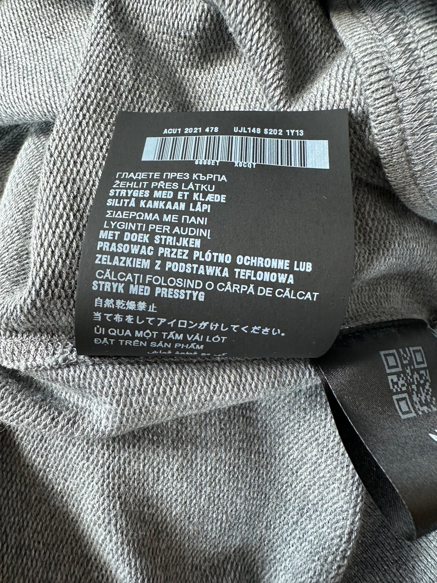 Prada Grey & Black Logo Sweater