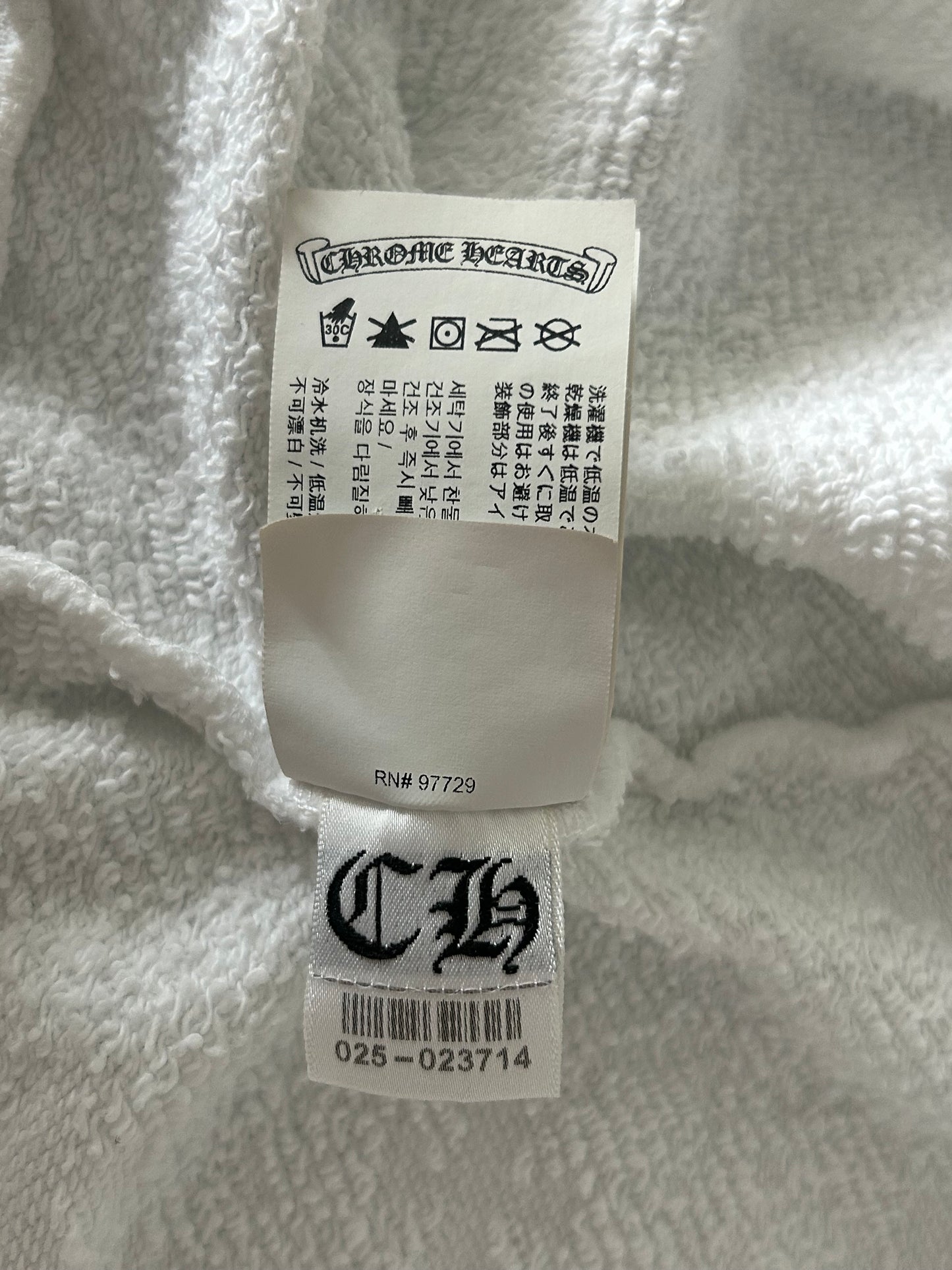 Chrome Hearts White Cross Jacquard Embroidered Sweater