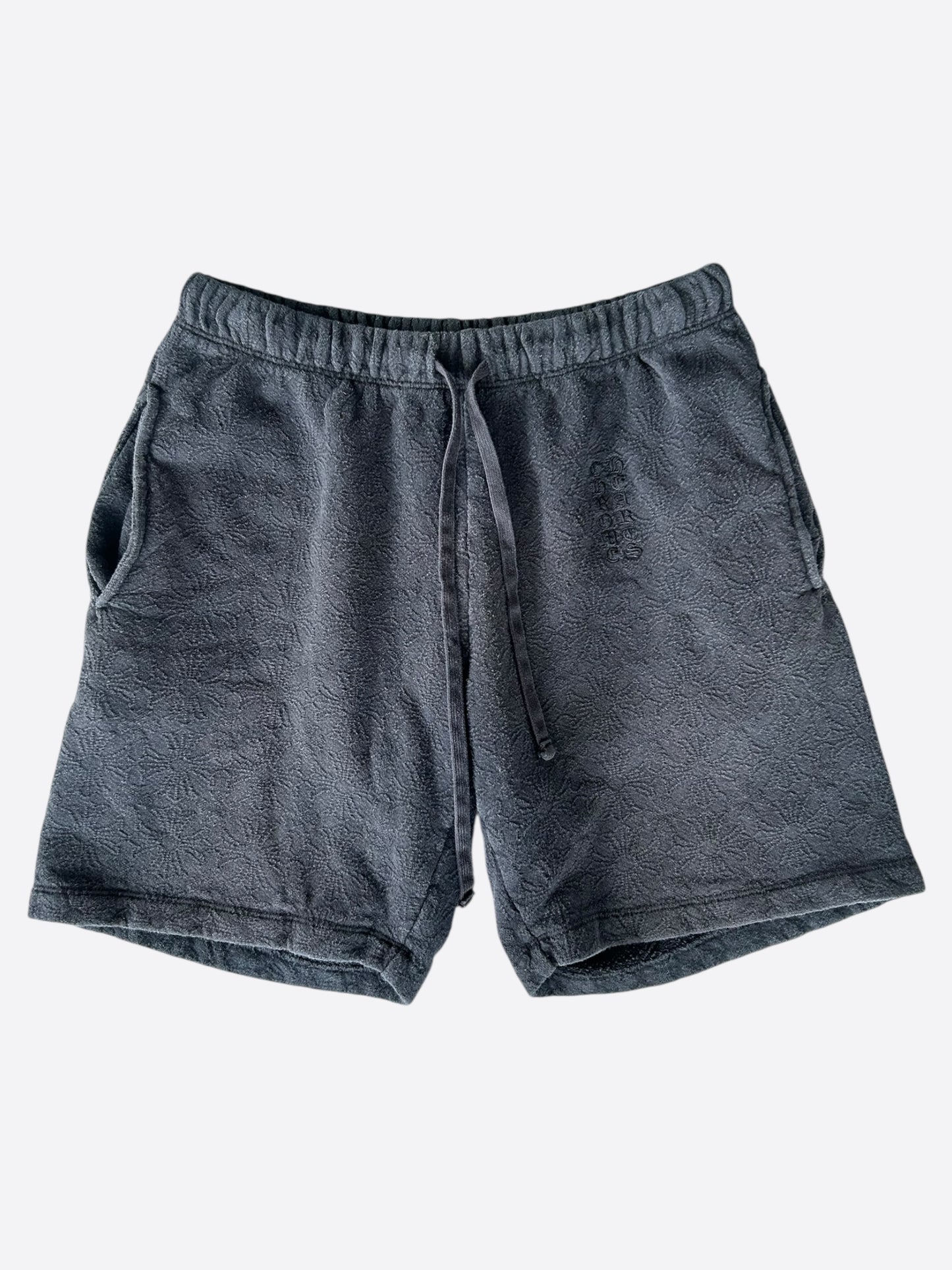 Chrome Hearts Black Cross Jacquard Embroidered Shorts